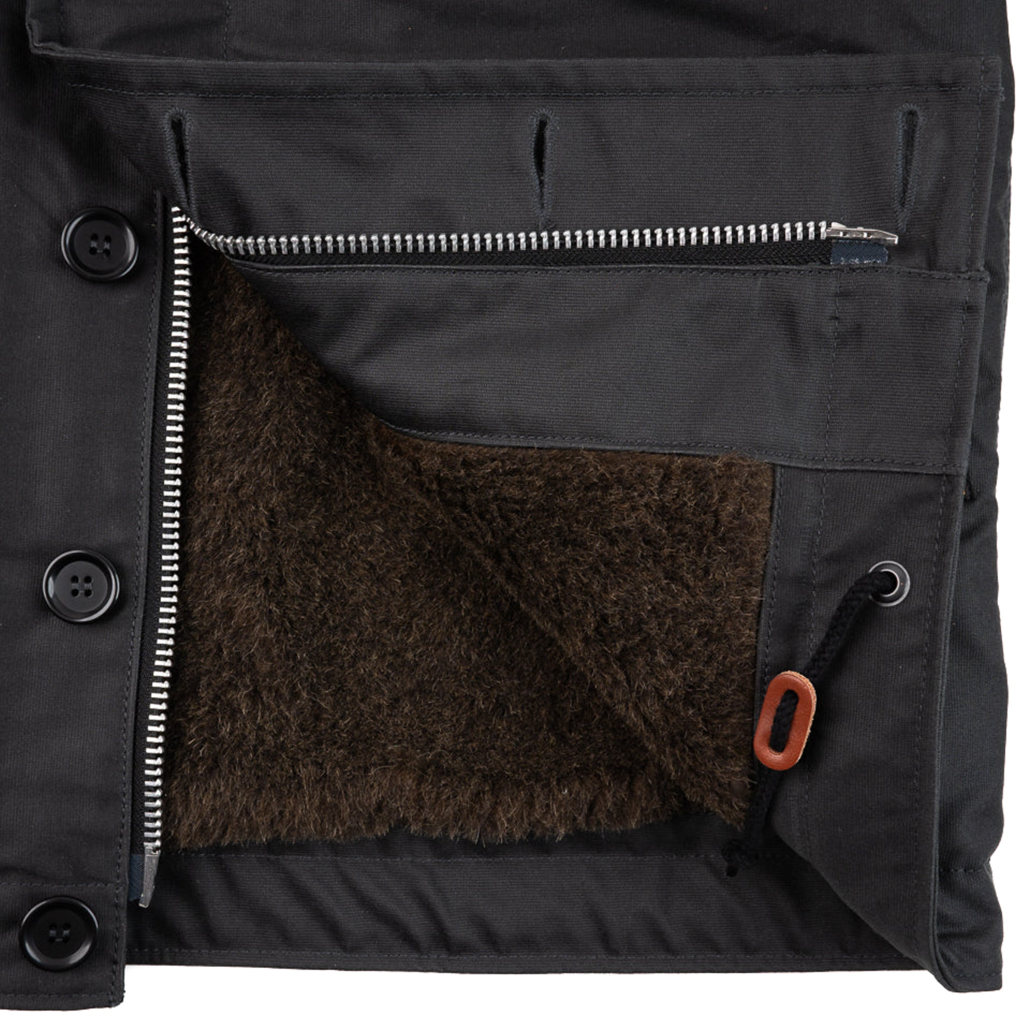 IHM-37-BLK (FW25) Oiled Whipcord N1 Deck Jacket - Black