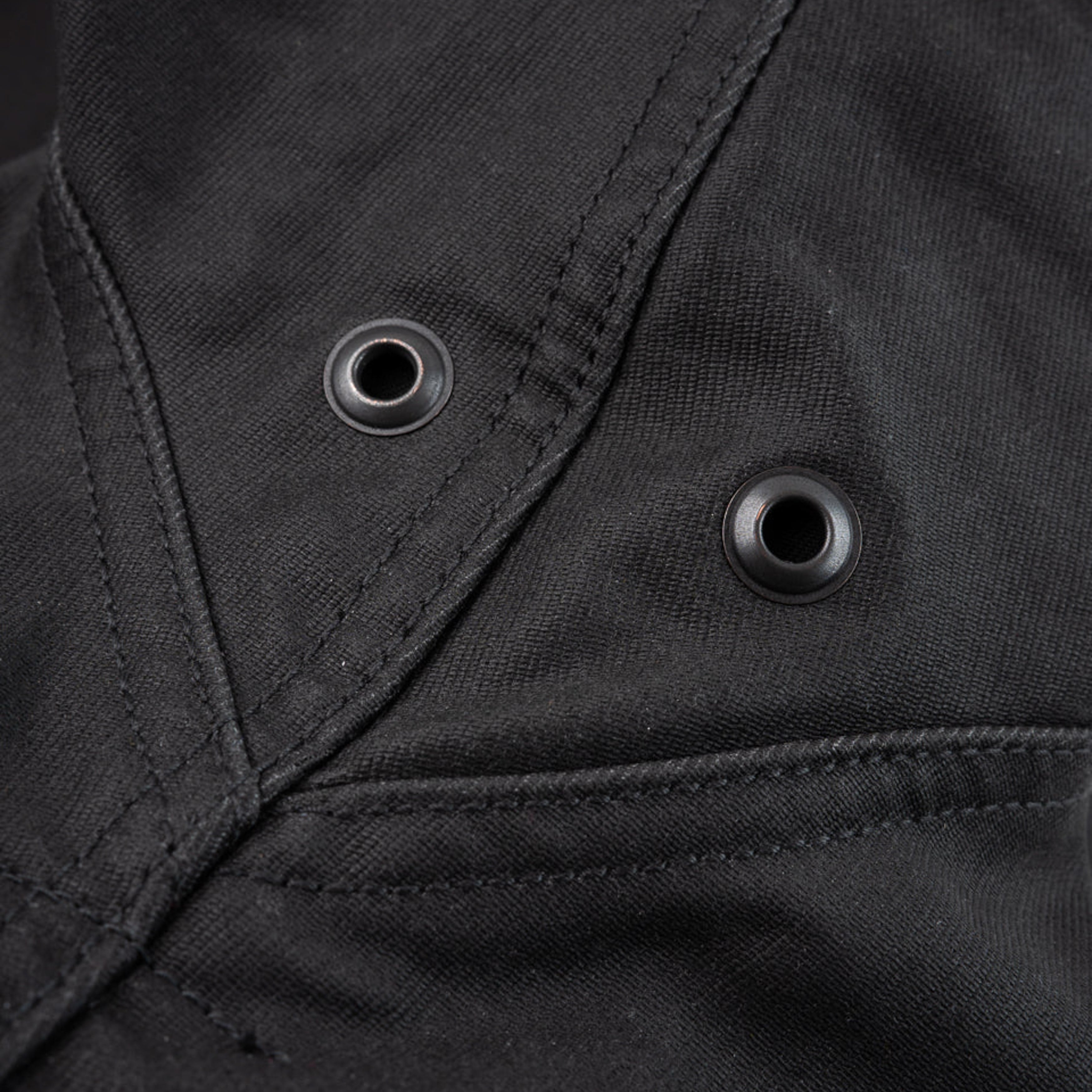 IHM-37-BLK (FW25) Oiled Whipcord N1 Deck Jacket - Black