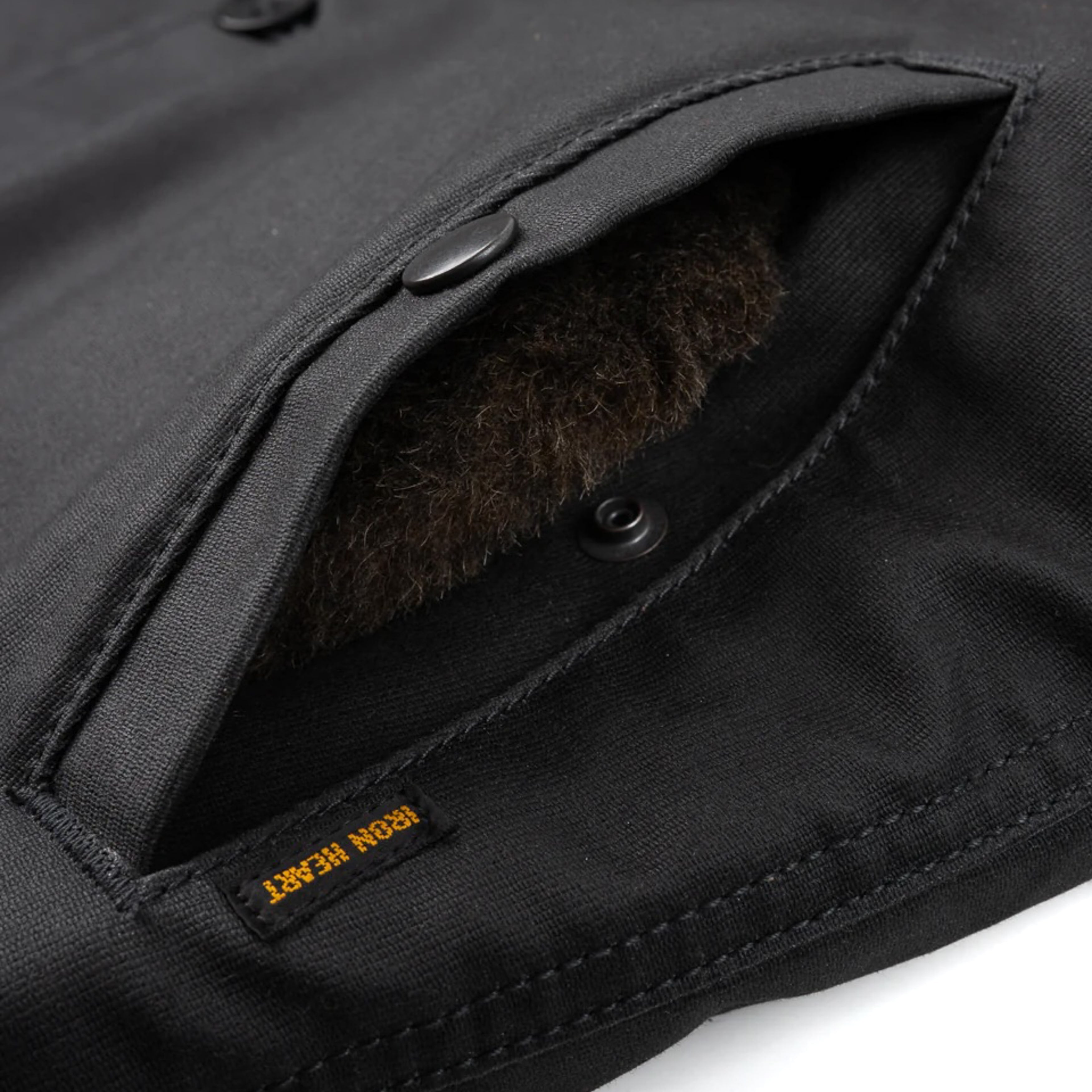 IHM-37-BLK (FW25) Oiled Whipcord N1 Deck Jacket - Black