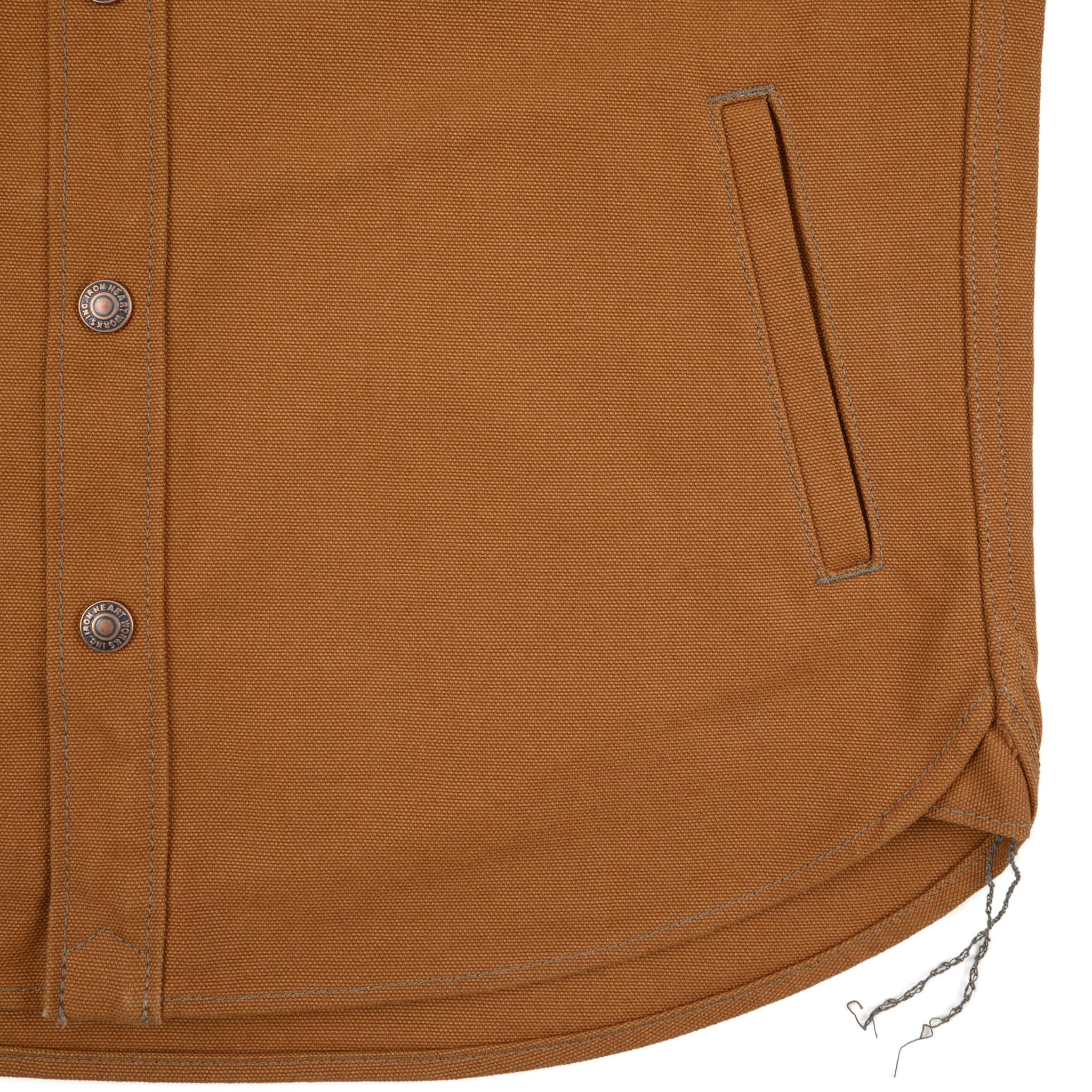 IHSH-422-BRN 17oz Cotton Duck CPO Shirt - Brown