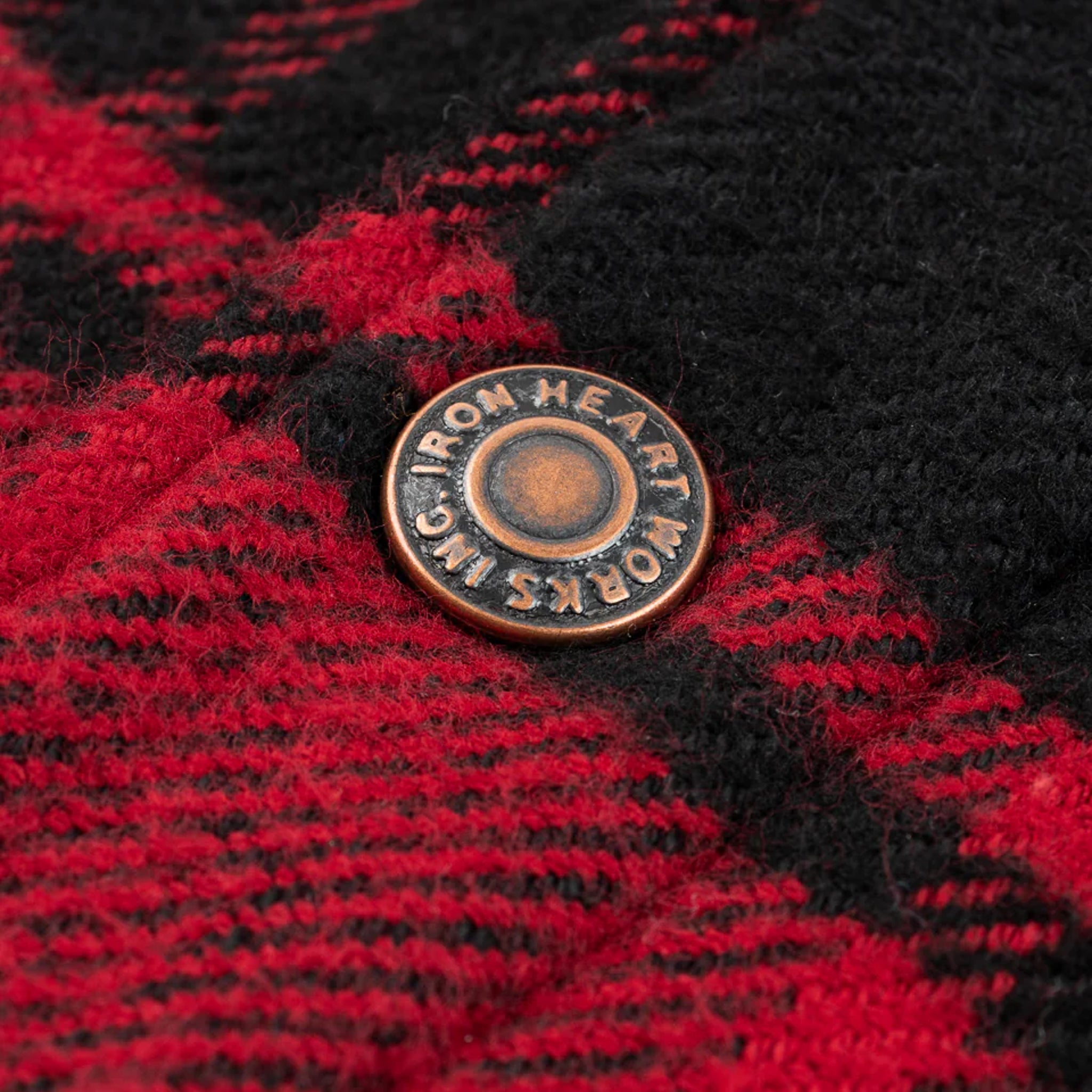 IHSH-433-RED Heavy Flannel Rider’s Overshirt - Red