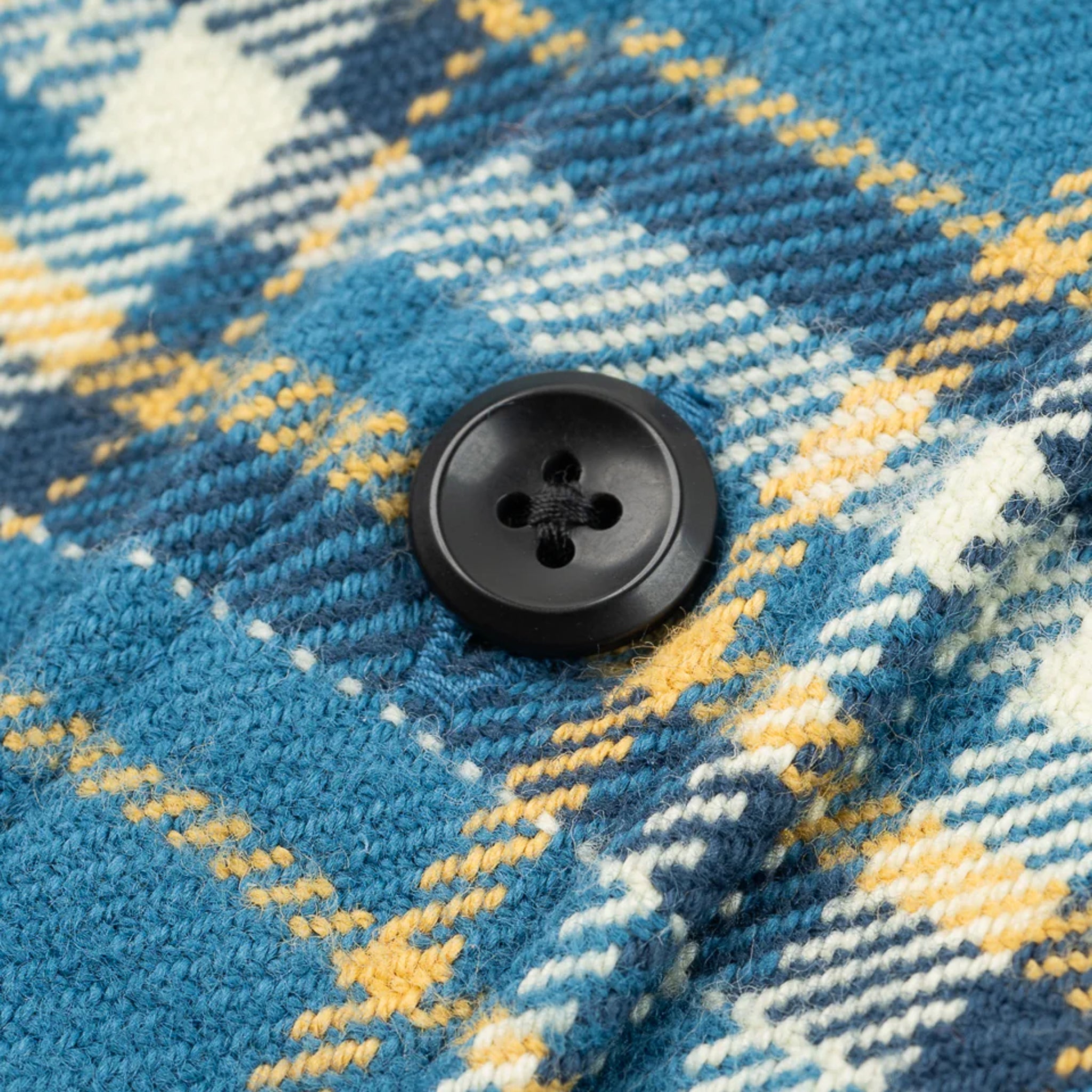 IHSH-435-BLU Ultra Heavy Flannel American Check Work Shirt - Blue