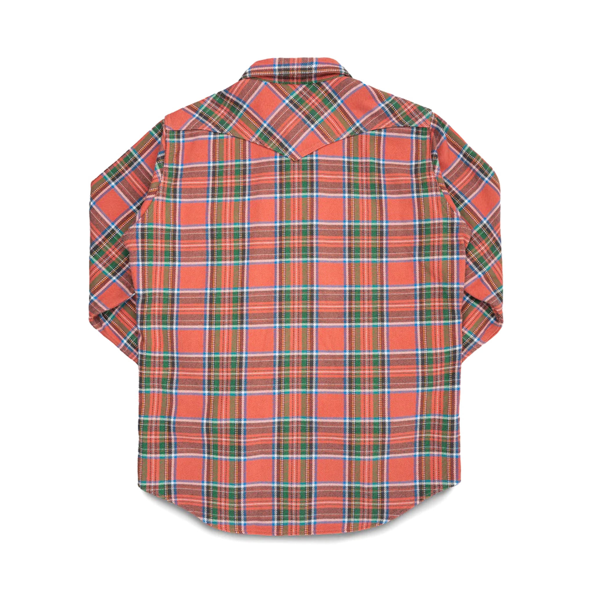 IHSH-436-RED Ultra Heavy Flannel American Check Western Shirt - Red