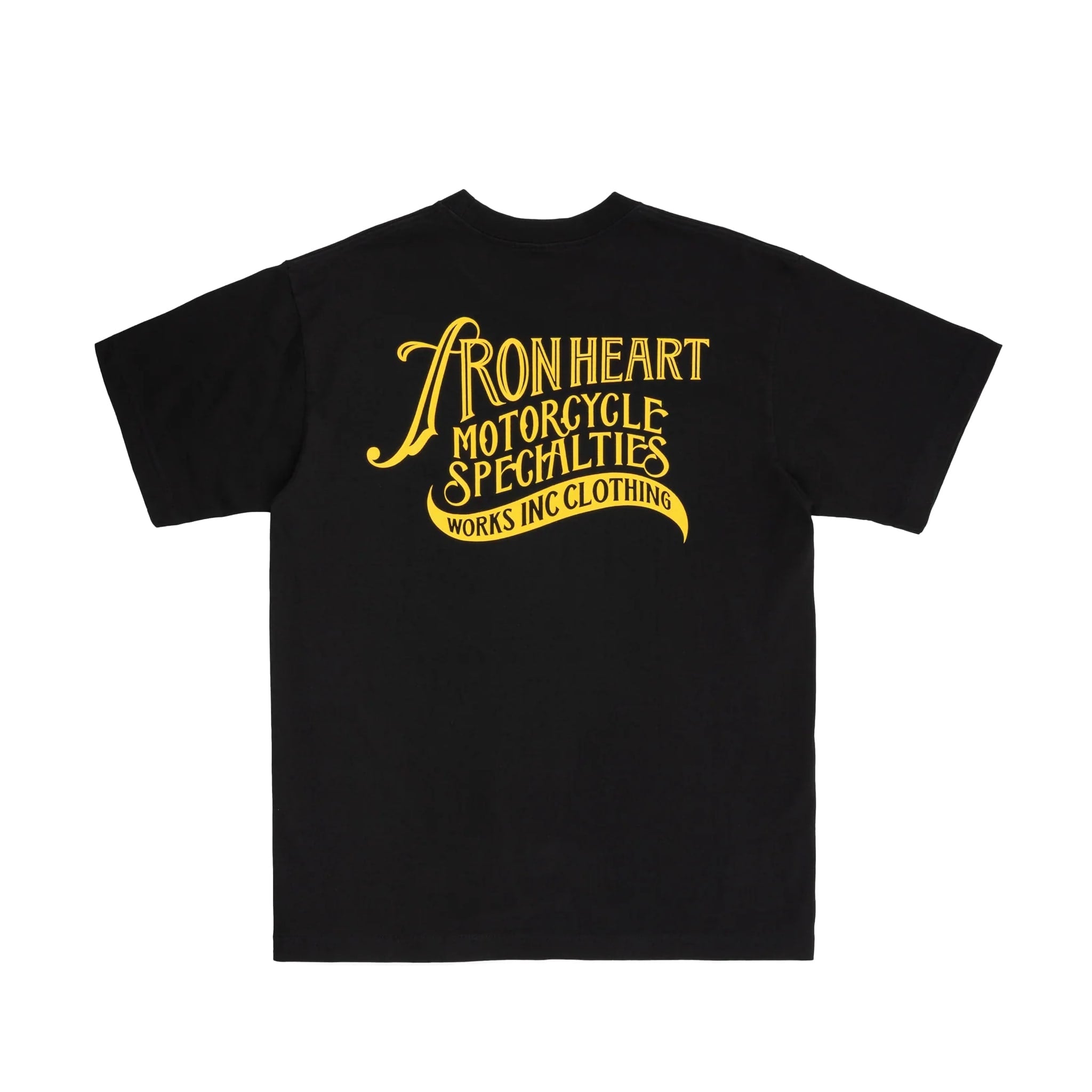 IHT-2501-BLK 7.5oz Printed Loopwheel Crew Neck T-Shirt - Black
