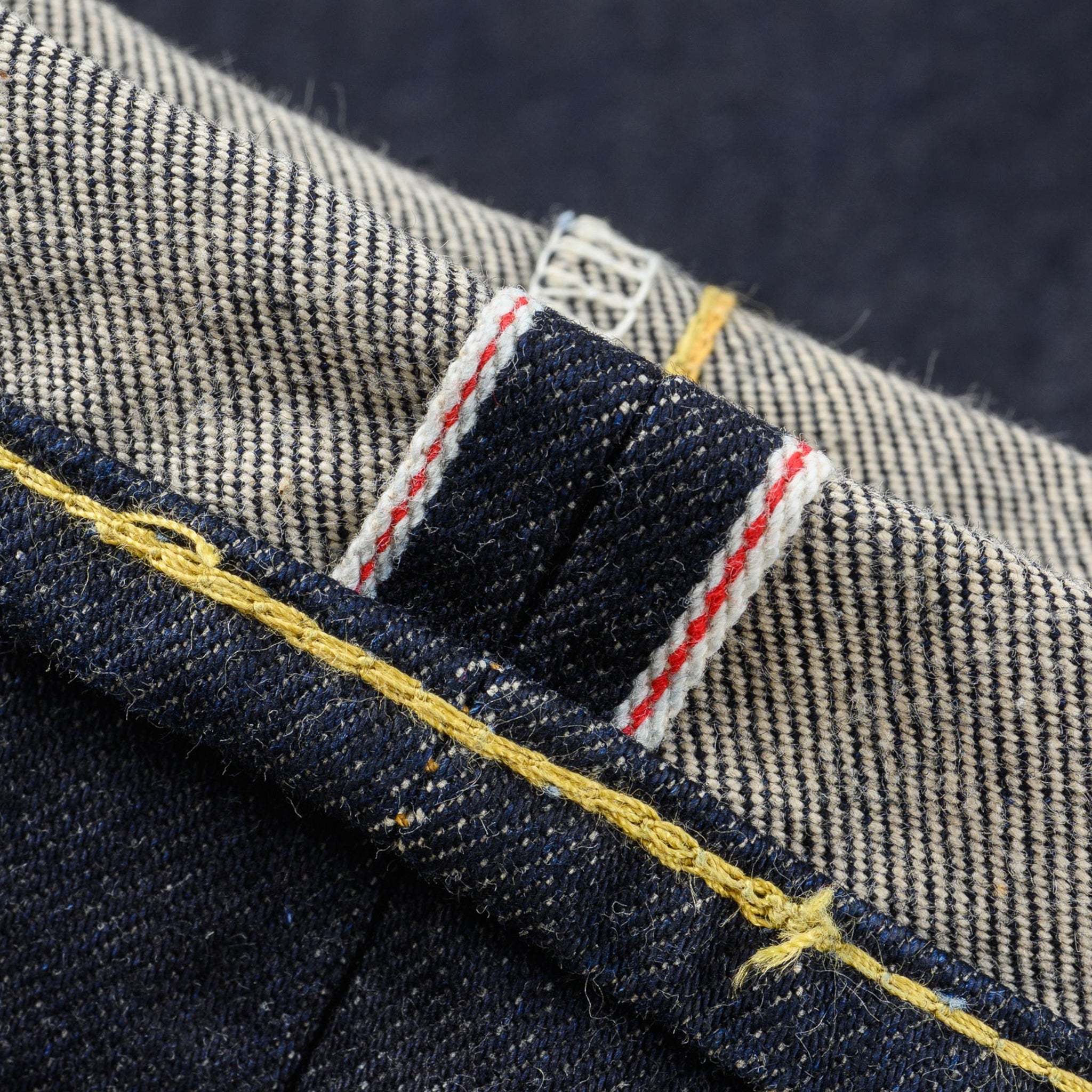 IH-555S-142 14oz Selvedge Denim Slim Cut Jeans - Indigo