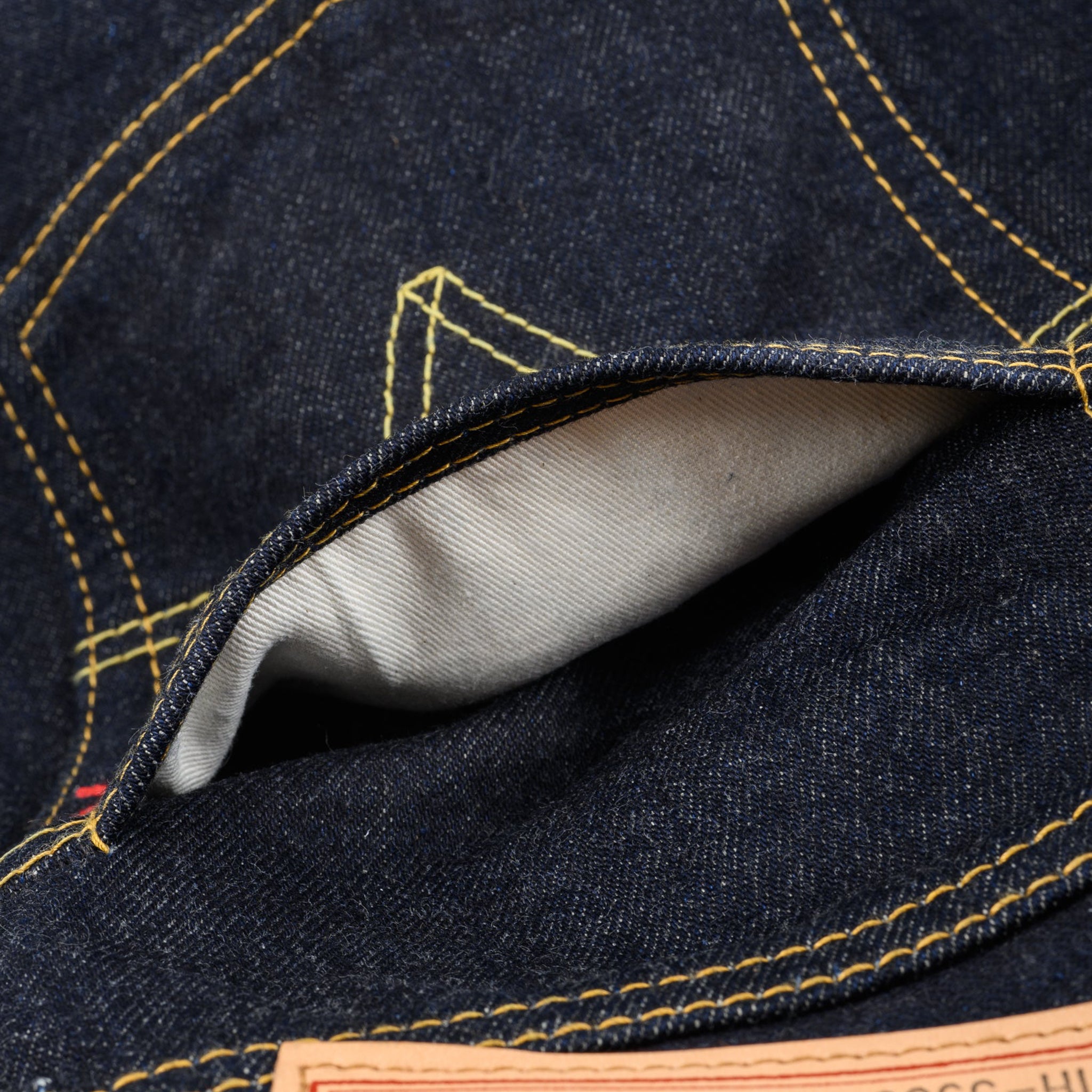 IH-555S-142 14oz Selvedge Denim Slim Cut Jeans - Indigo
