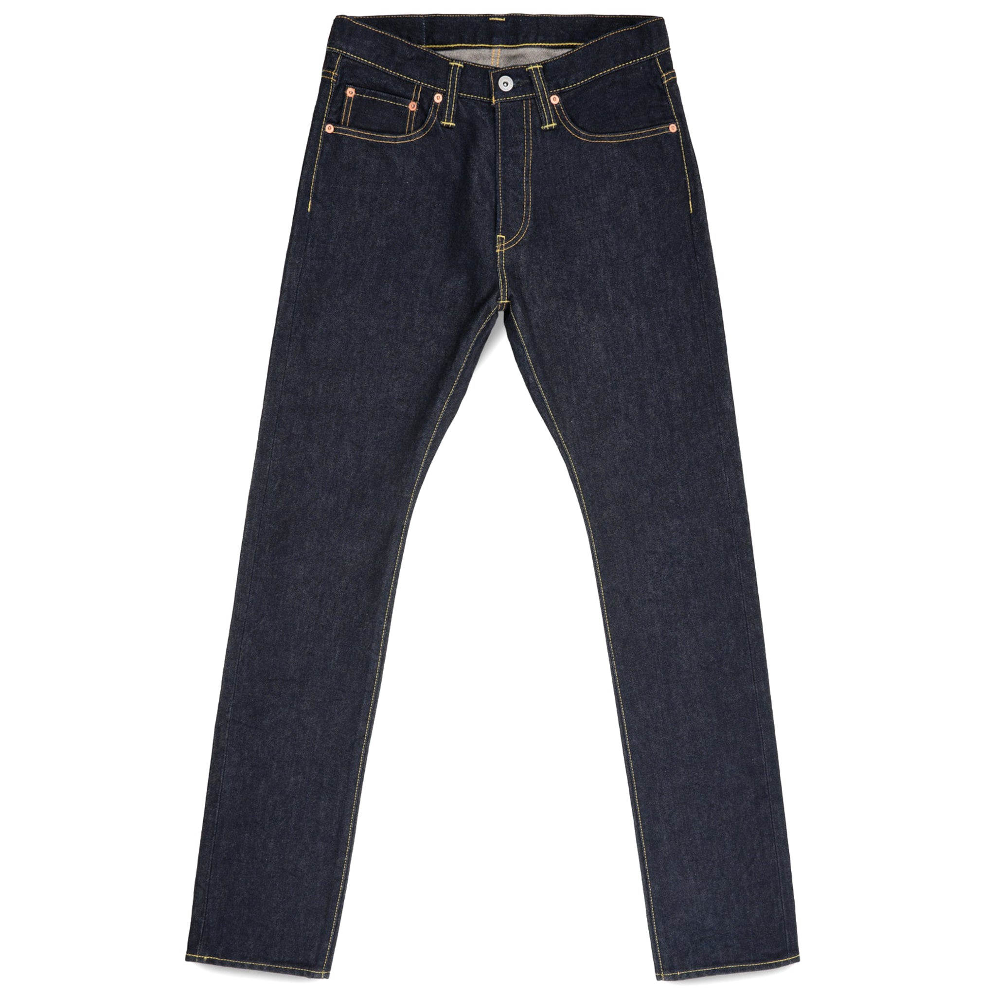 IH-555S-142 14oz Selvedge Denim Slim Cut Jeans - Indigo