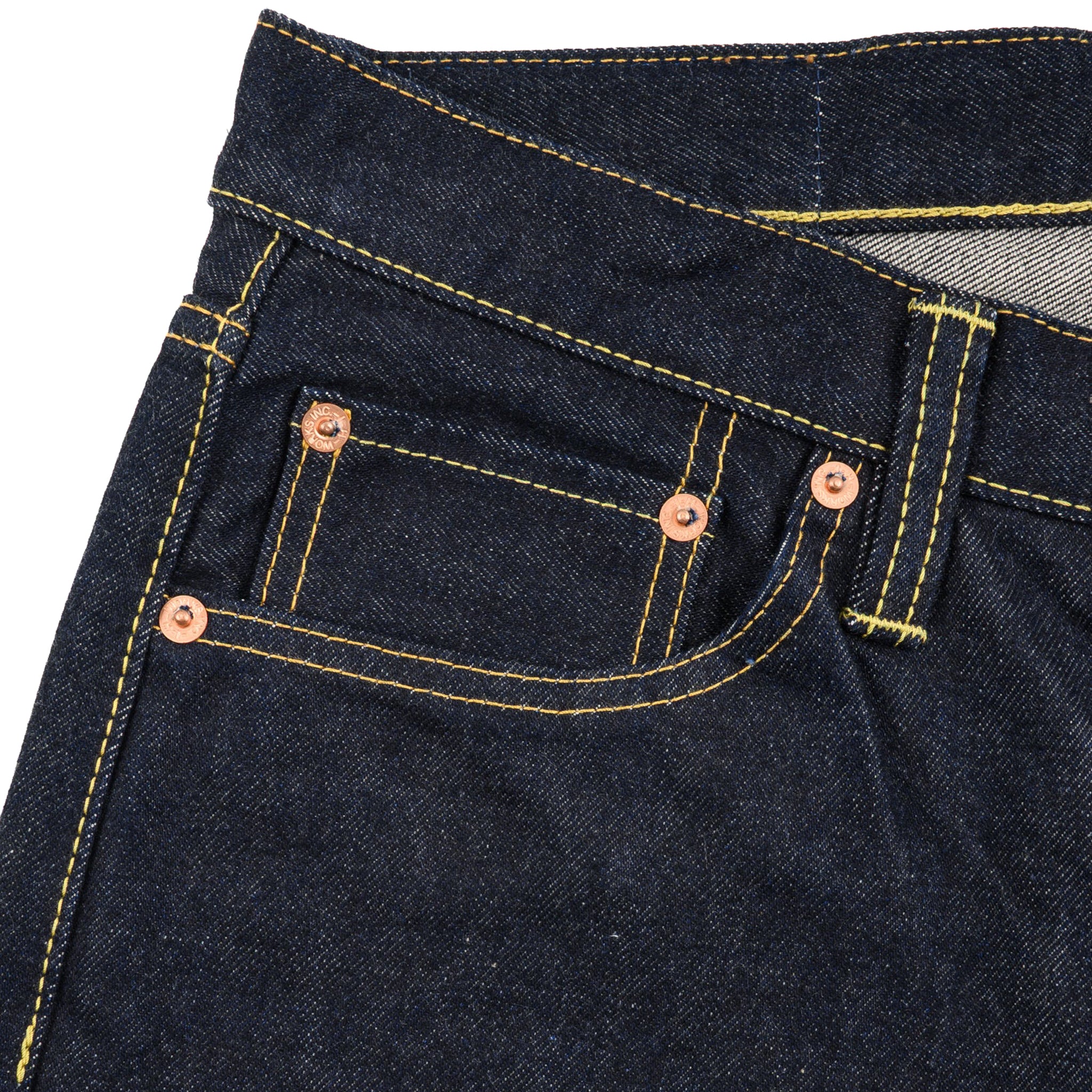 IH-555S-142 14oz Selvedge Denim Slim Cut Jeans - Indigo