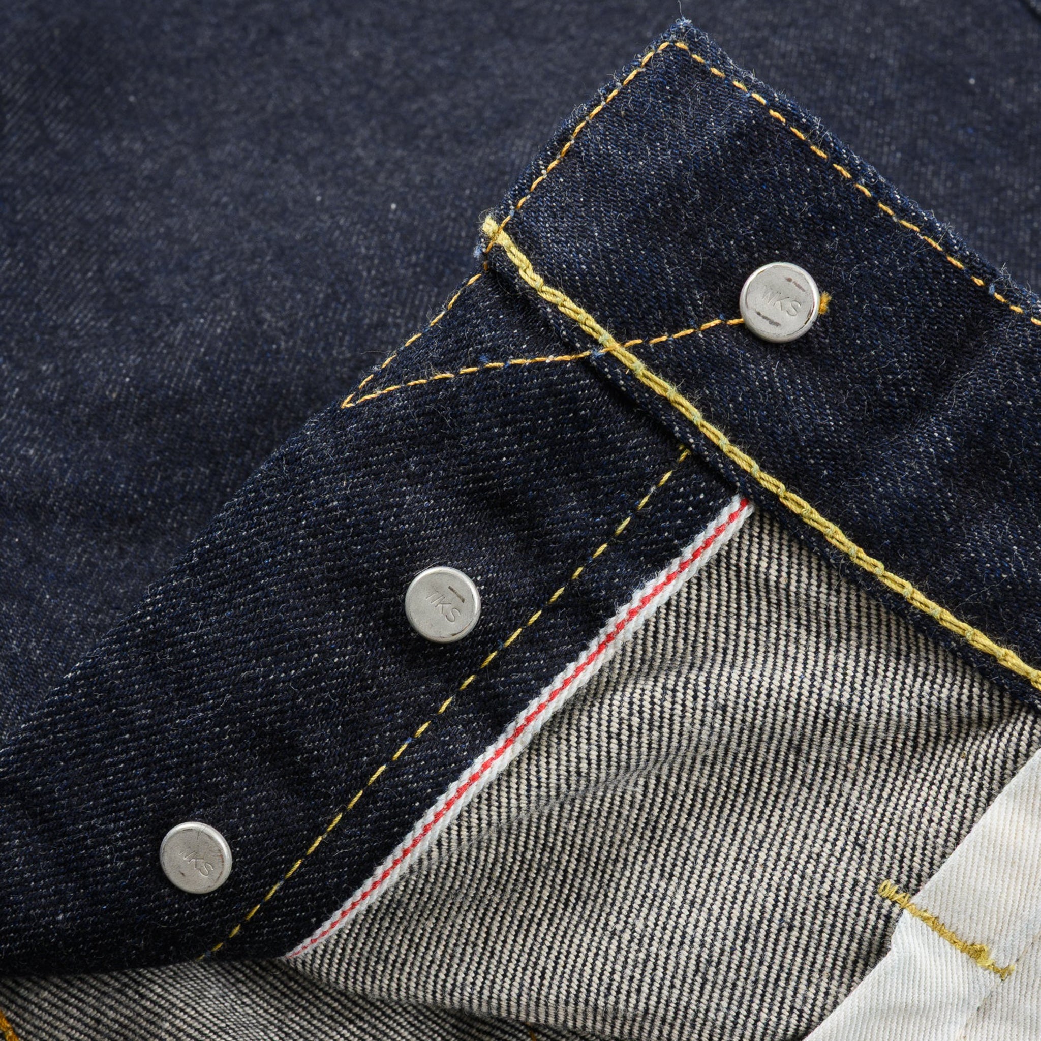 IH-555S-142 14oz Selvedge Denim Slim Cut Jeans - Indigo