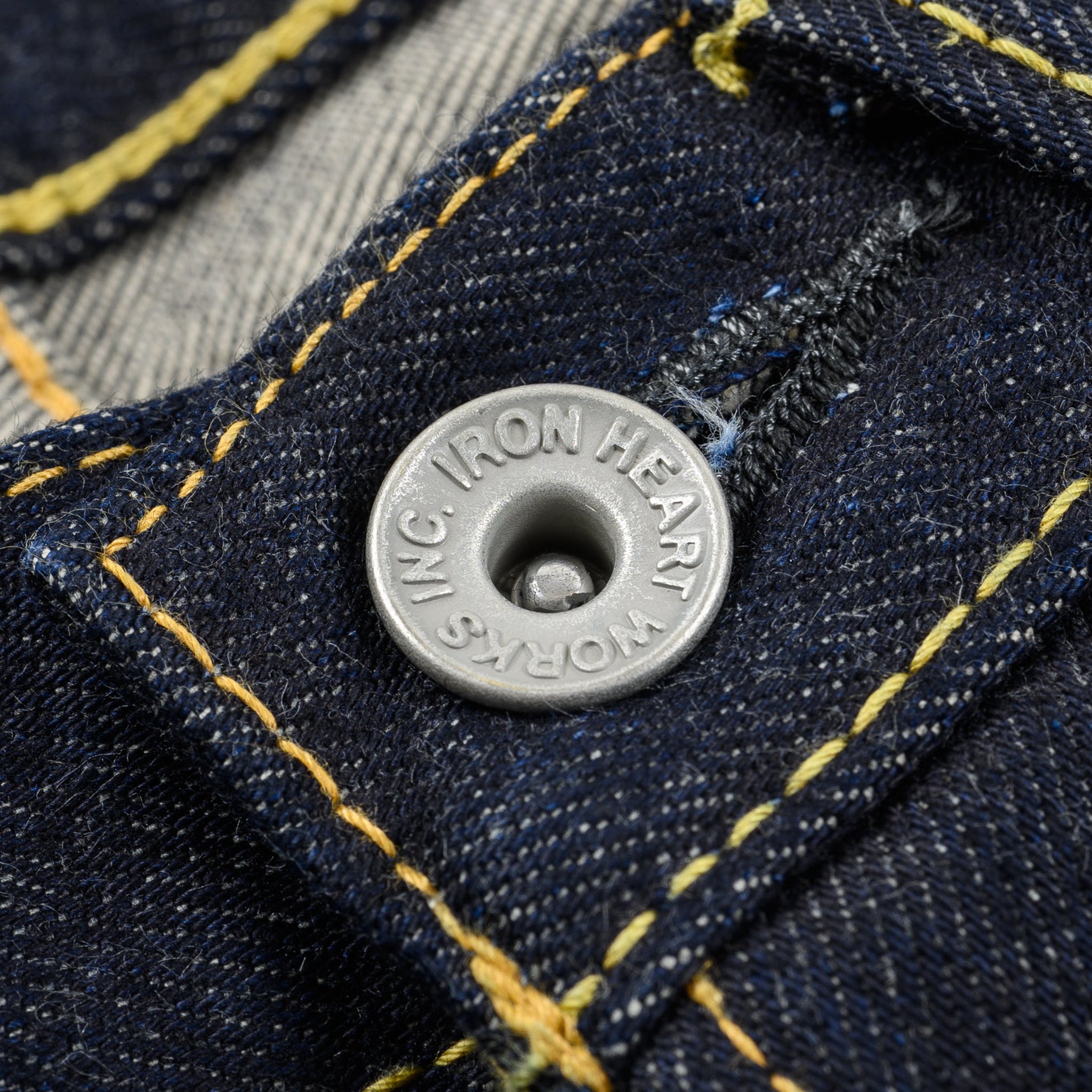 IH-555S-142 14oz Selvedge Denim Slim Cut Jeans - Indigo