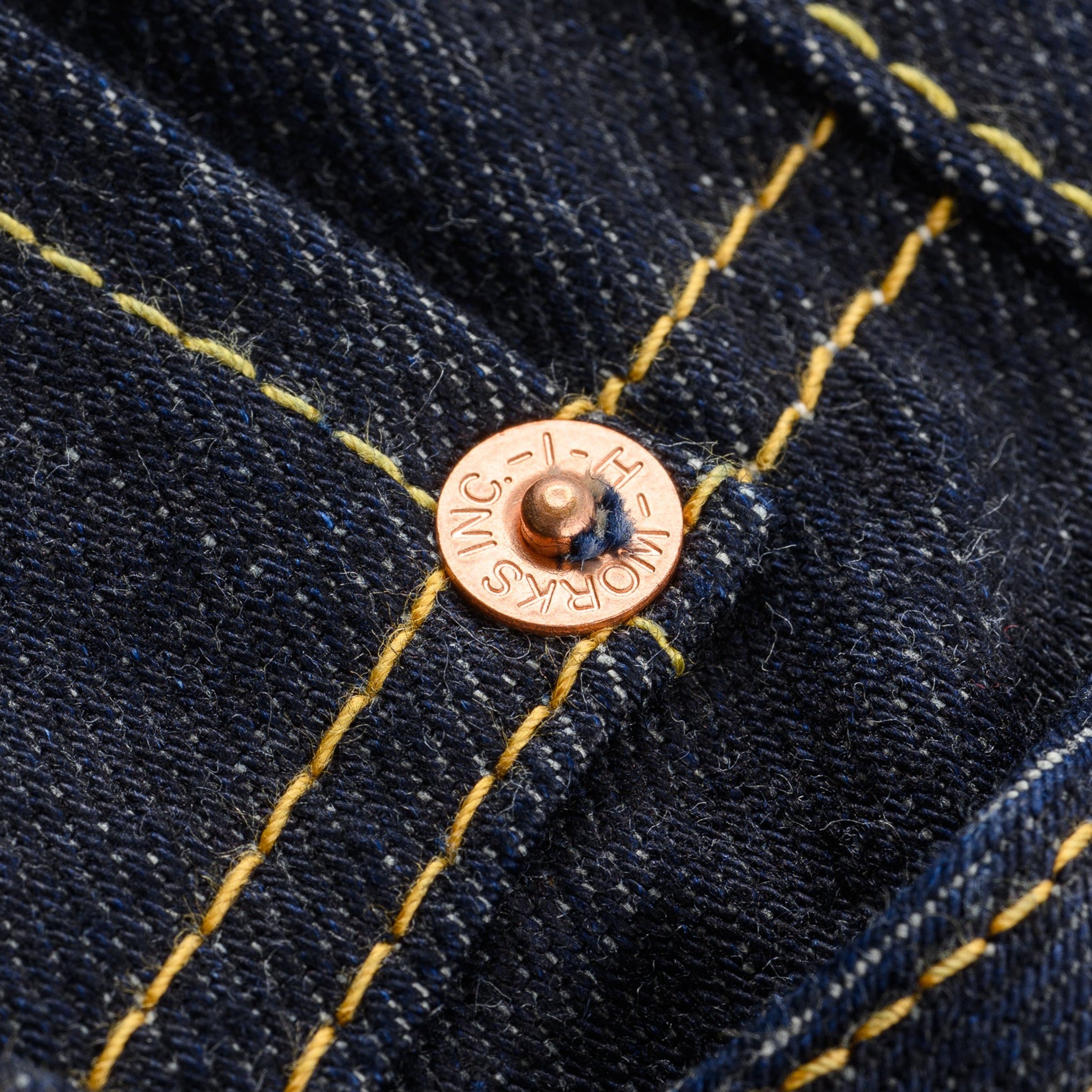 IH-555S-142 14oz Selvedge Denim Slim Cut Jeans - Indigo