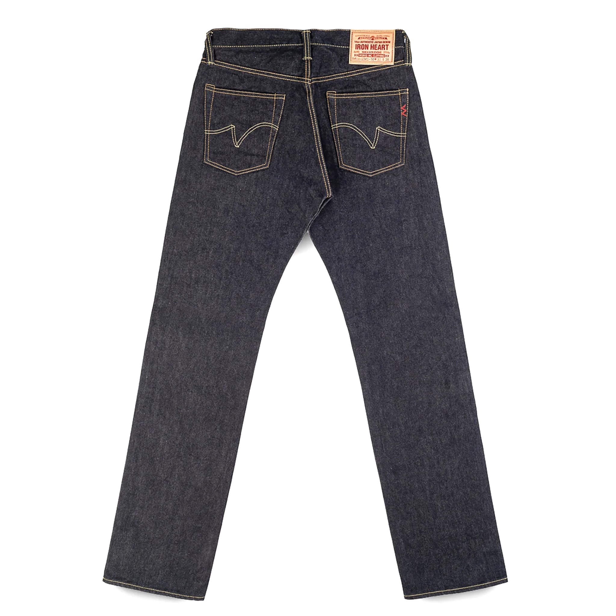 IH-634S-142 14oz Selvedge Denim Straight Cut Jeans - Indigo