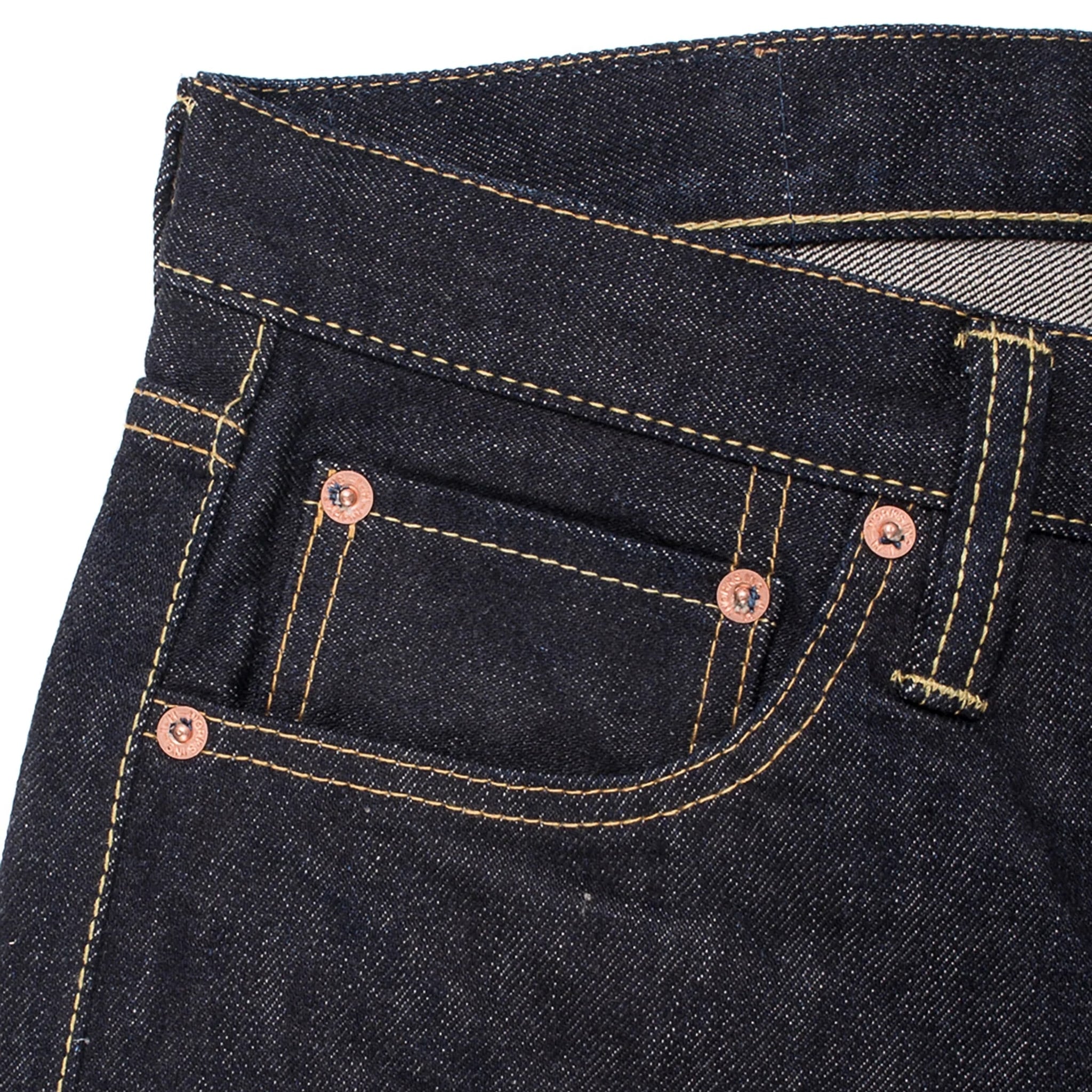 IH-634S-142 14oz Selvedge Denim Straight Cut Jeans - Indigo