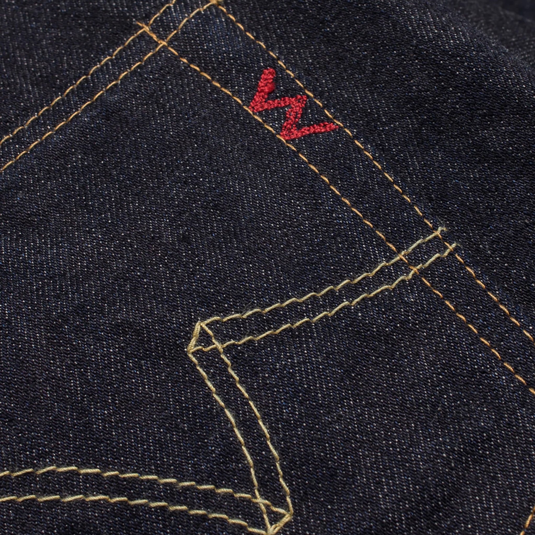 IH-634S-142 14oz Selvedge Denim Straight Cut Jeans - Indigo