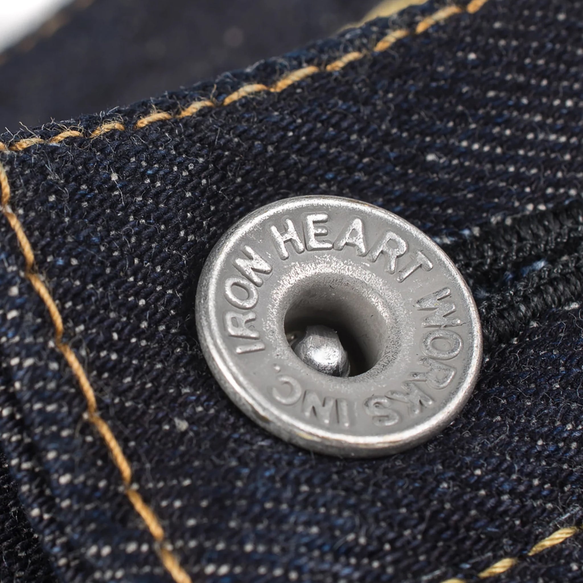 IH-634S-142 14oz Selvedge Denim Straight Cut Jeans - Indigo
