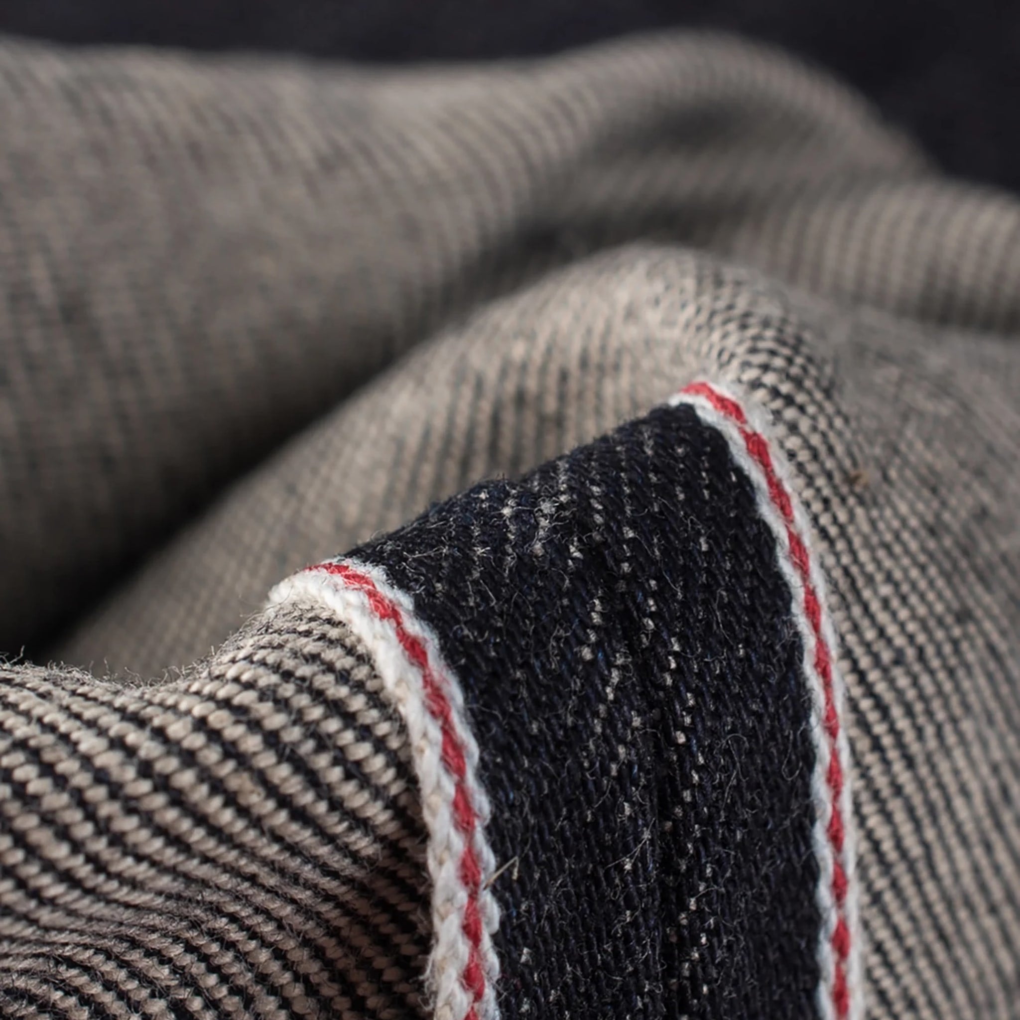 IH-888S-142 14oz Selvedge Denim Medium/High Rise Tapered Cut Jeans - Indigo