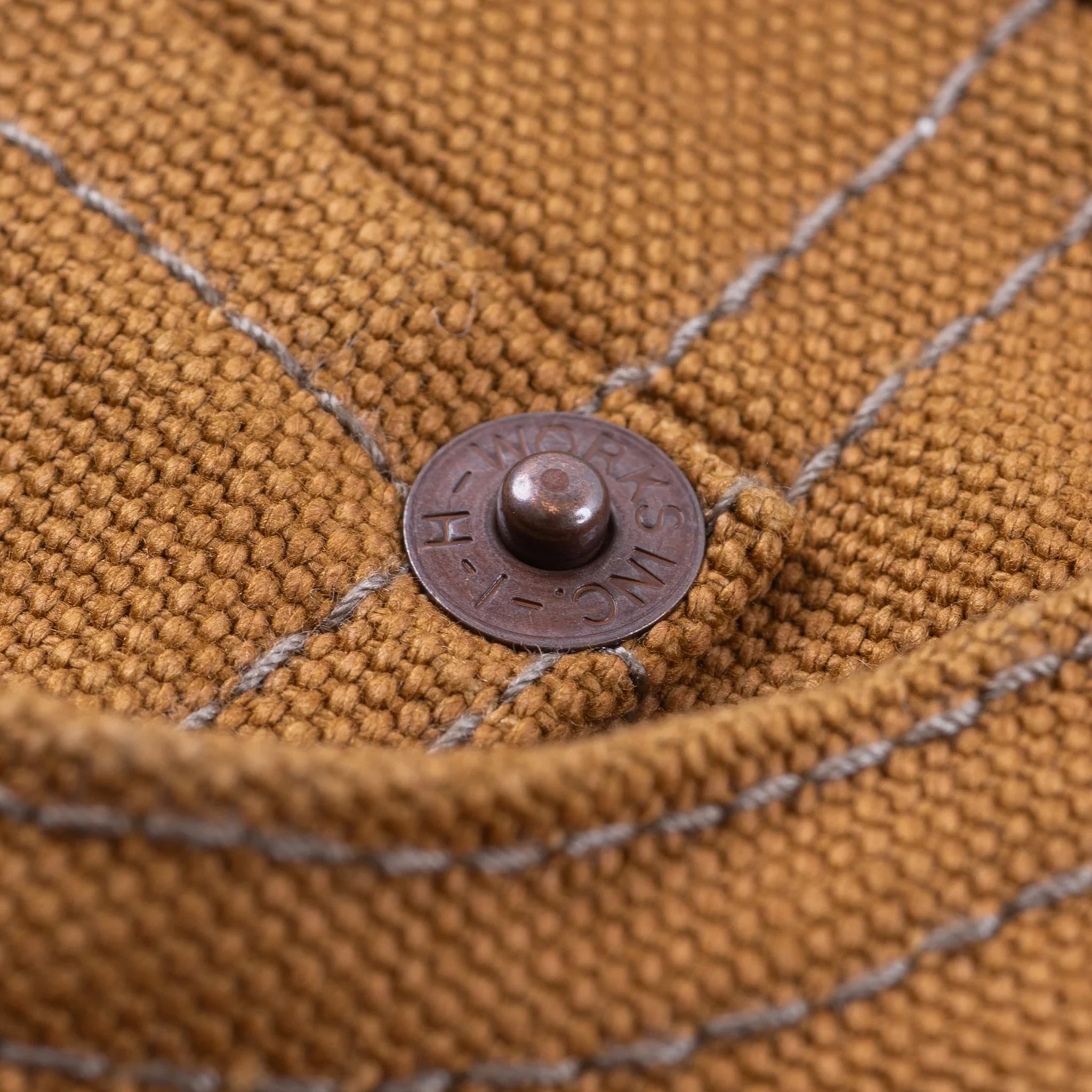 IH-666D 17oz Duck Slim Straight Cut Jeans - Brown