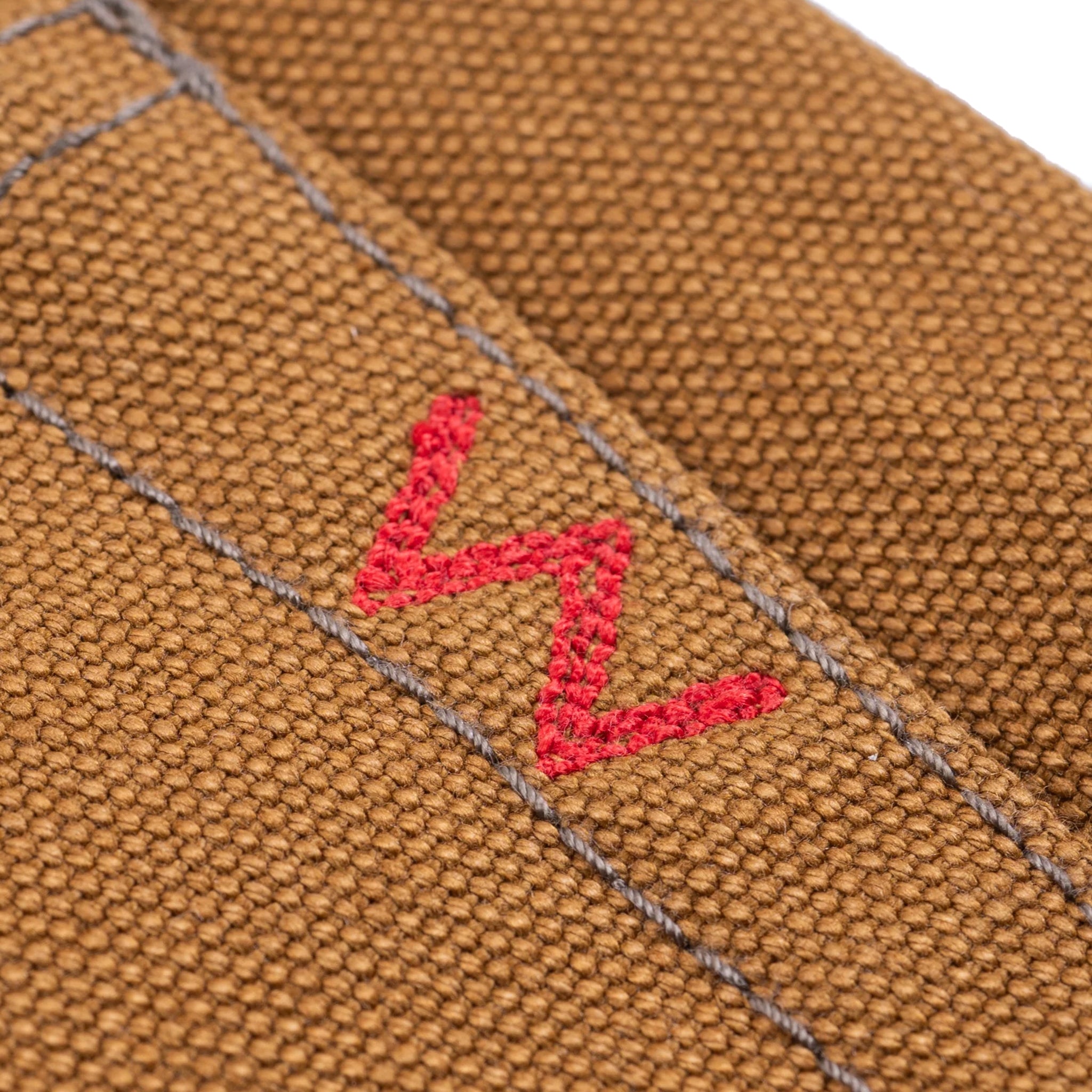 IH-888D 17oz Duck Medium/High Rise Tapered Cut Jeans - Brown