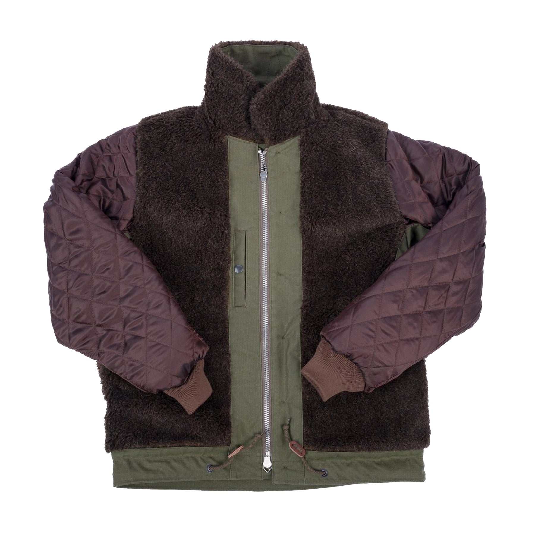 IHM-37-GRN Oiled Whipcord N1 Deck Jacket - Army Green
