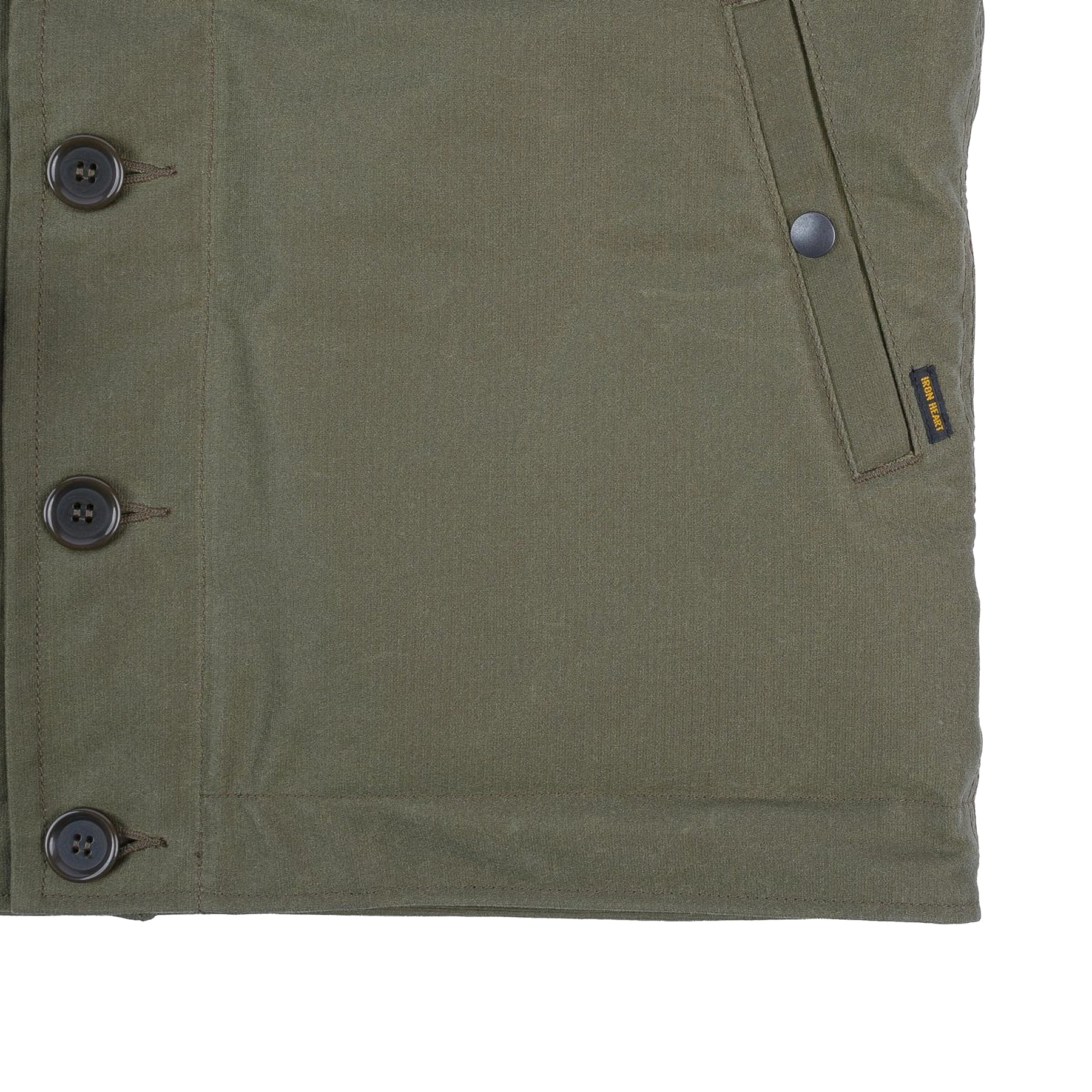 IHM-37-GRN Oiled Whipcord N1 Deck Jacket - Army Green
