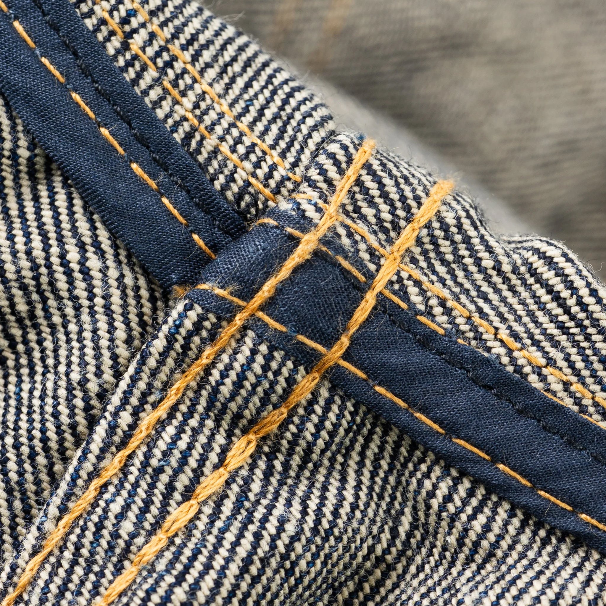 IHSH-292-IND 18oz Vintage Selvedge Denim CPO Shirt - Indigo