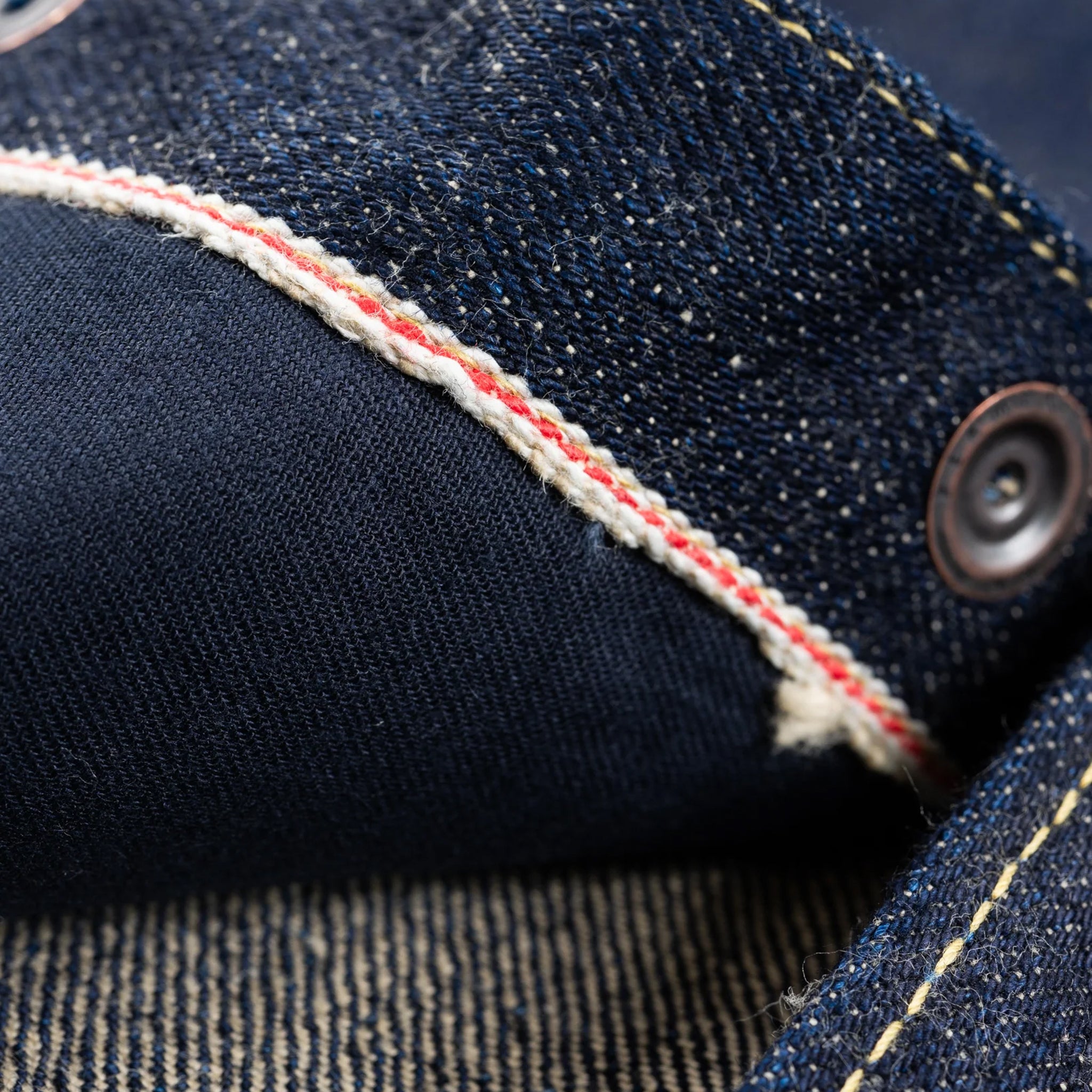 IHSH-292-IND 18oz Vintage Selvedge Denim CPO Shirt - Indigo