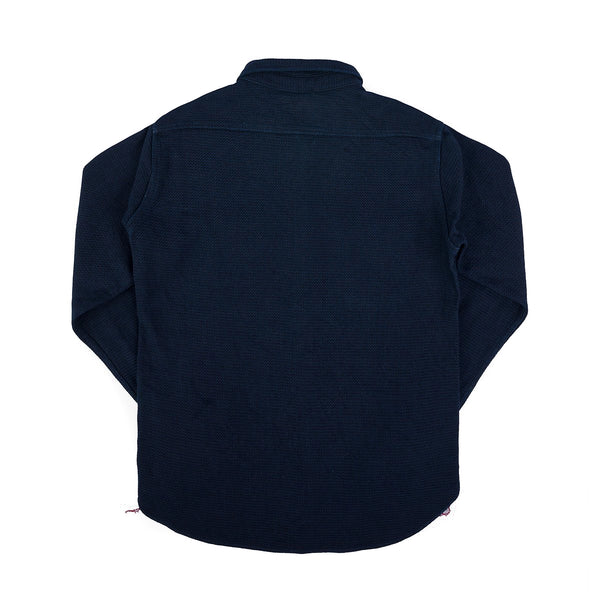 Iron Heart IHSH-380-IND 12oz Dobby Cloth Work Shirt Indigo Rear