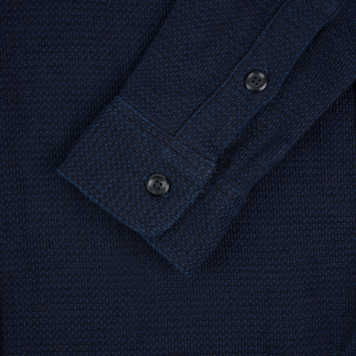 Iron Heart IHSH-380-IND 12oz Dobby Cloth Work Shirt Indigo Cuff