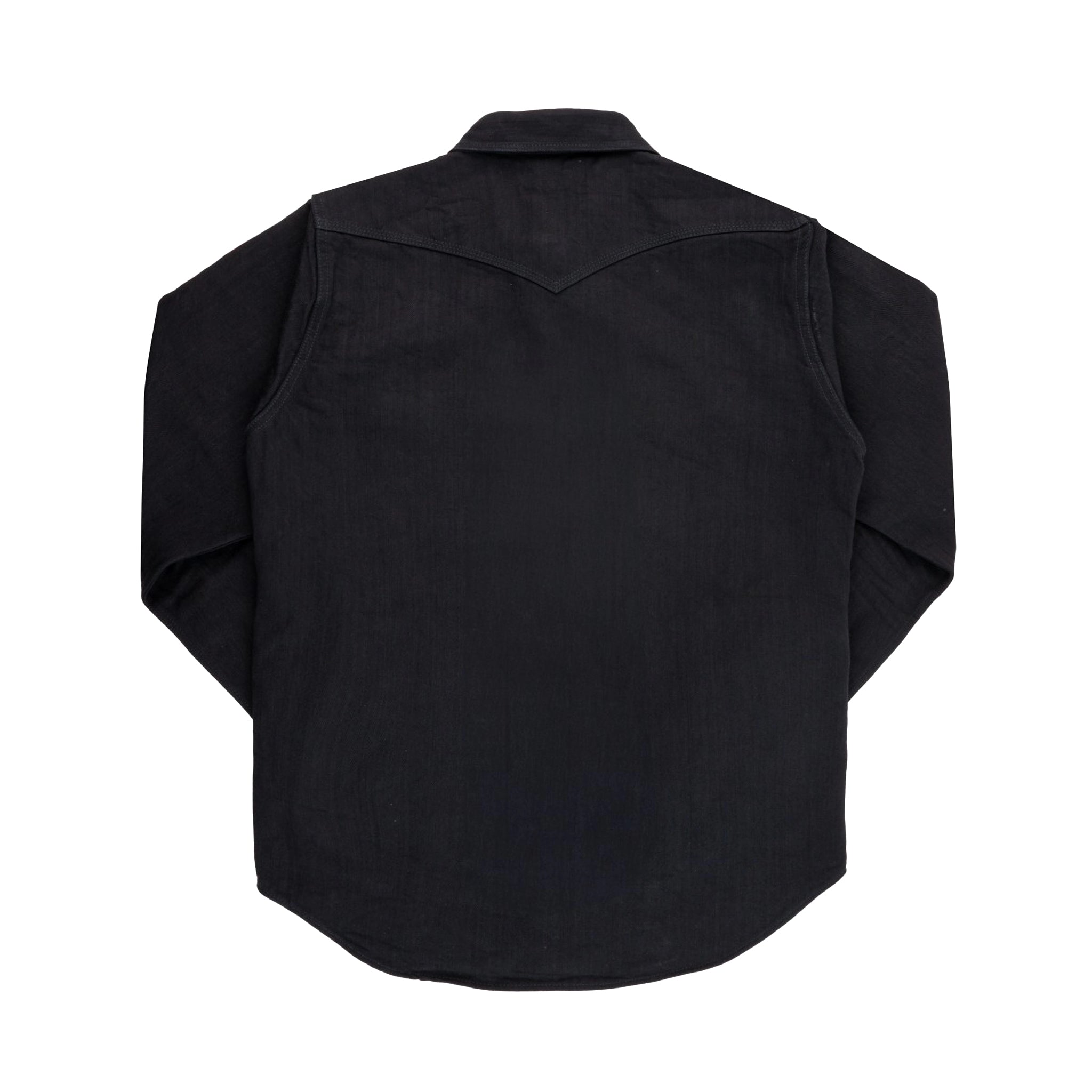 IHSH-410-BLK 14oz Herringbone CPO Western Shirt - Black