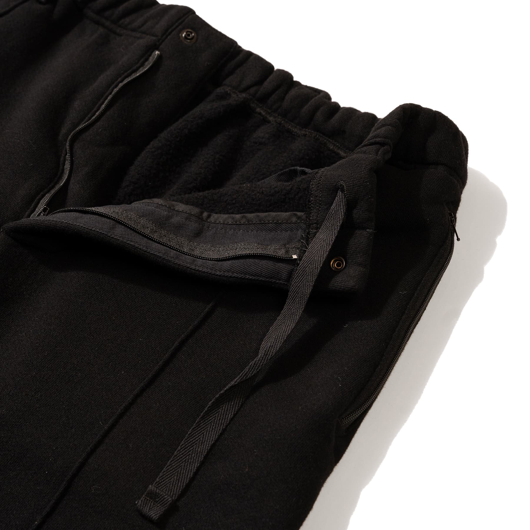 Knit Leisure Pant - Black 12oz Cotton Fleece