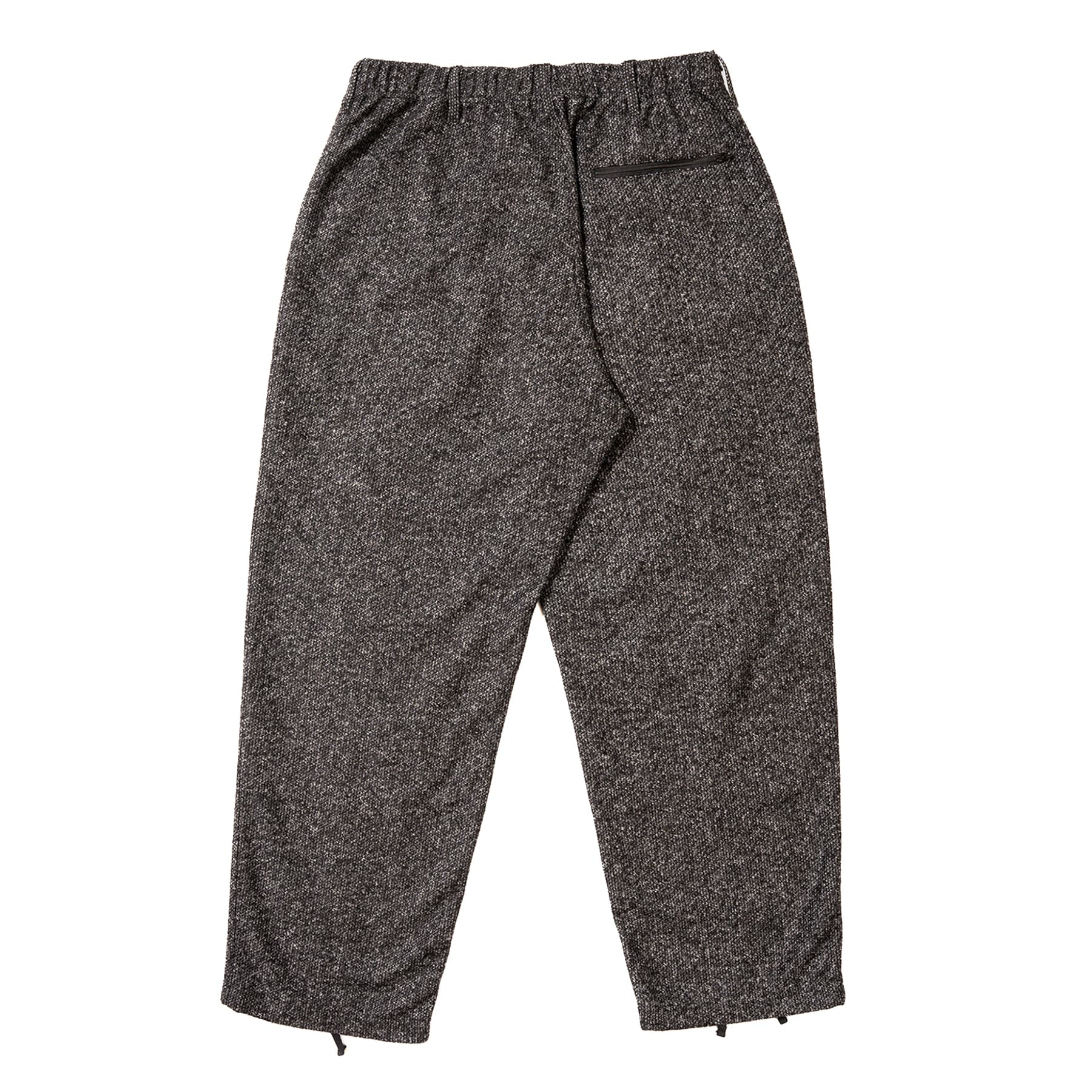 Knit Leisure Pant - Charcoal Wool Poly Melange Knit