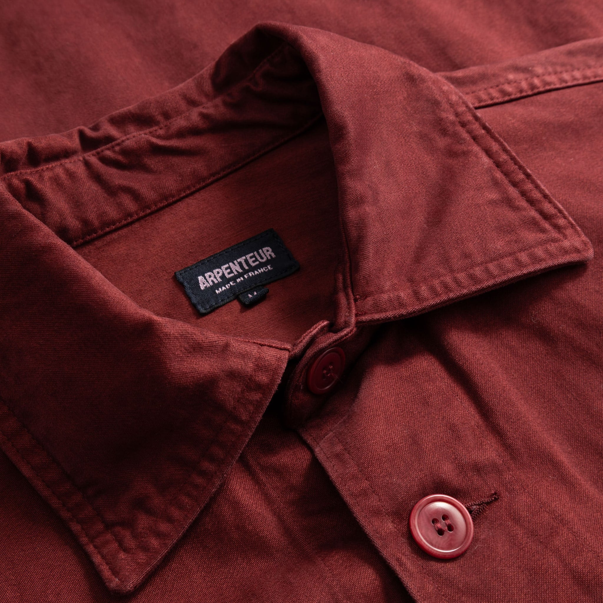 Lux J Garment Dye Moleskin Jacket - Red