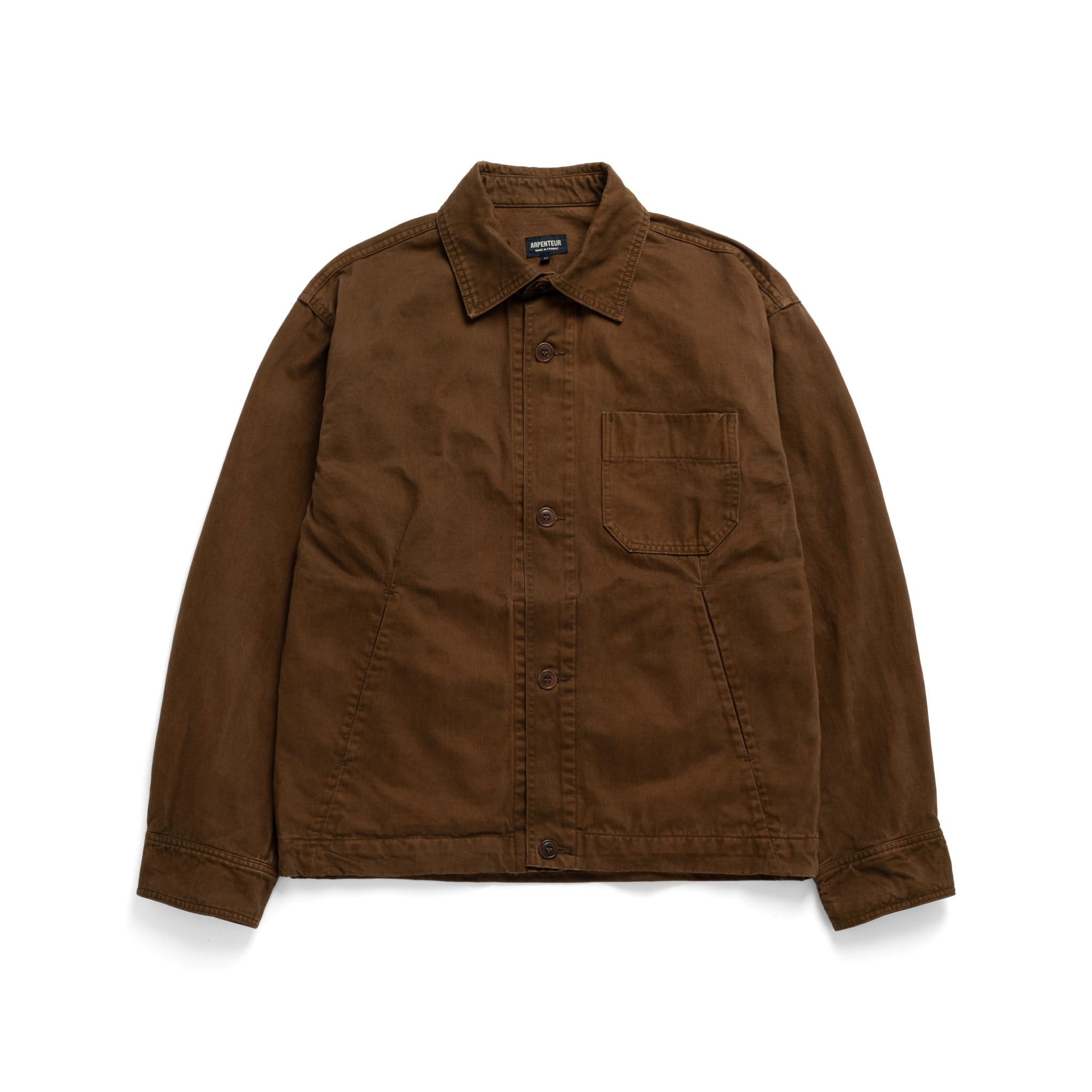 Arpenteur Lux J Garment Dye Moleskin Jacket Tobacco | BlackBlue