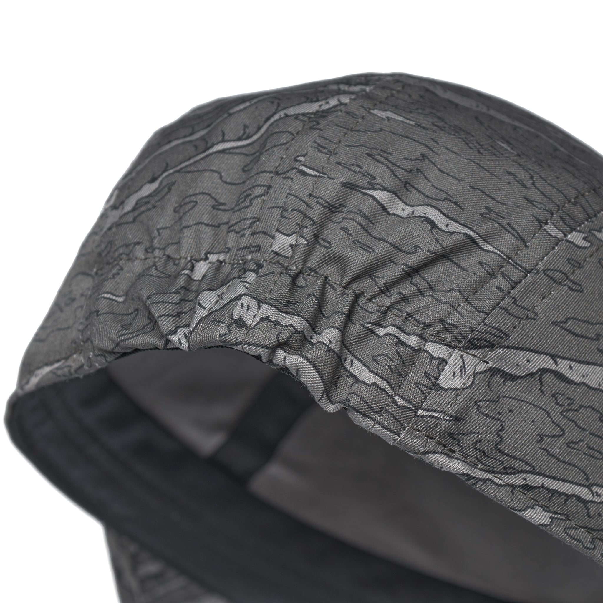 Marina Cap Cotton Poplin - Atlantic Wave Camo