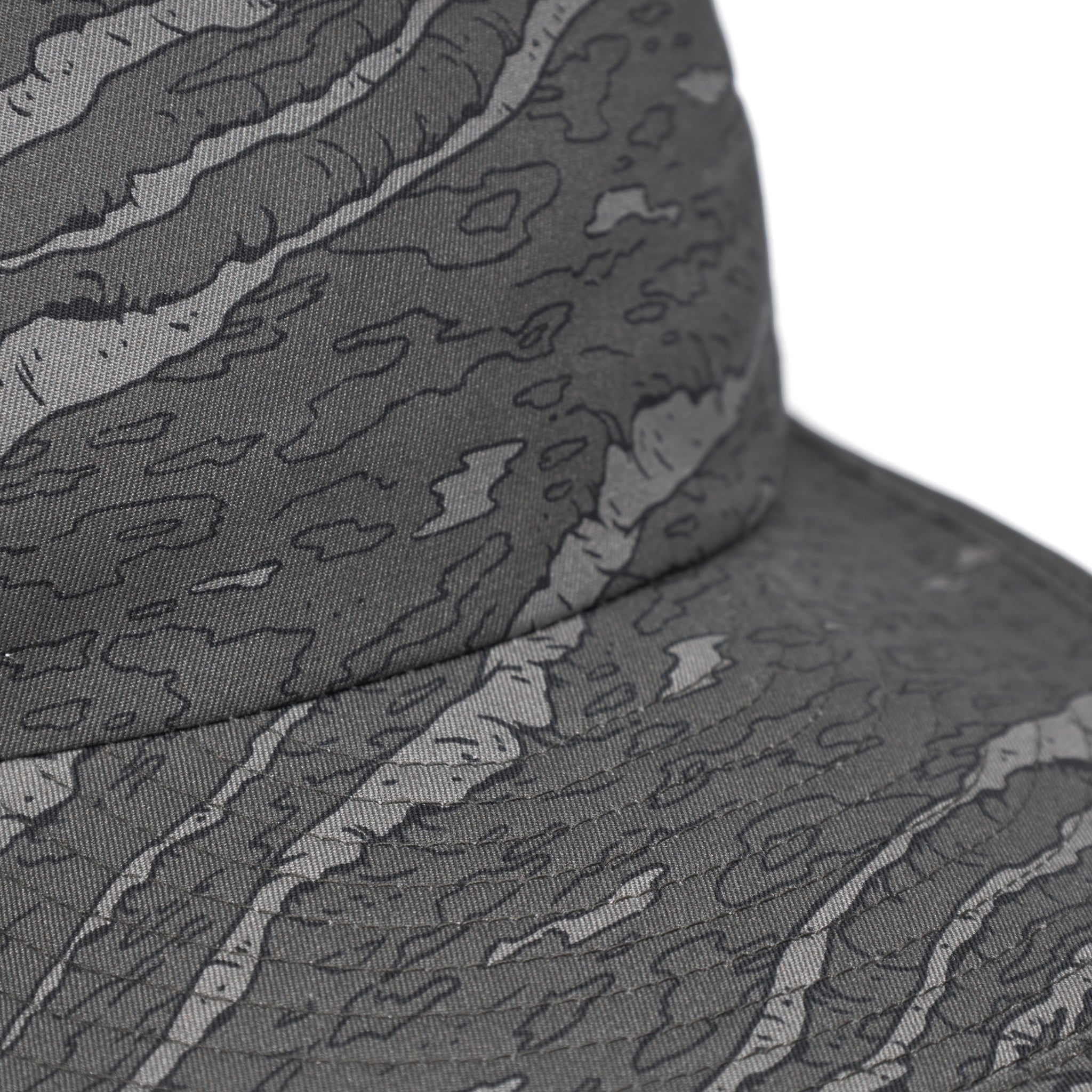 Marina Cap Cotton Poplin - Atlantic Wave Camo
