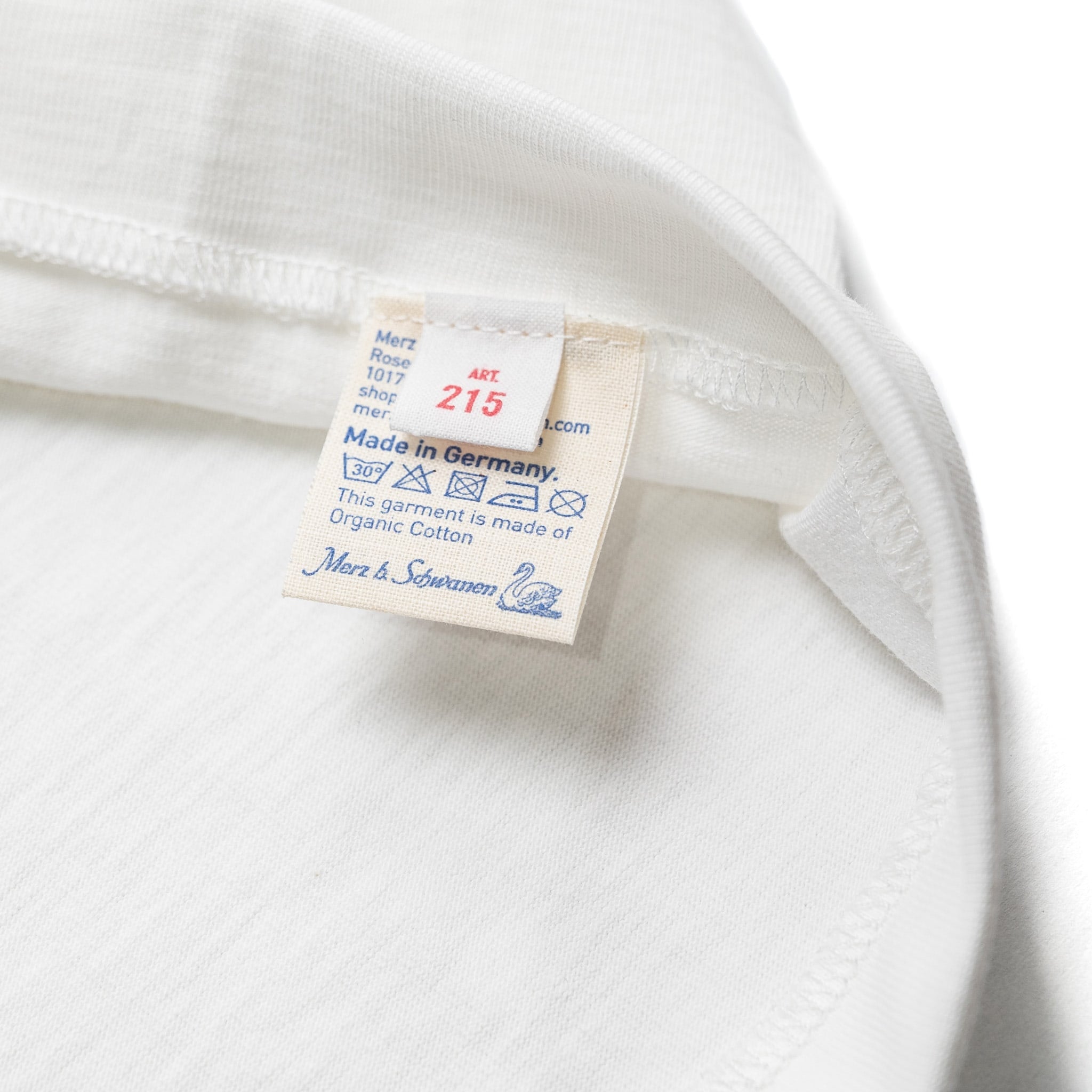 215.01 Classic Fit 7.2oz Loopwheeled T-shirt - White