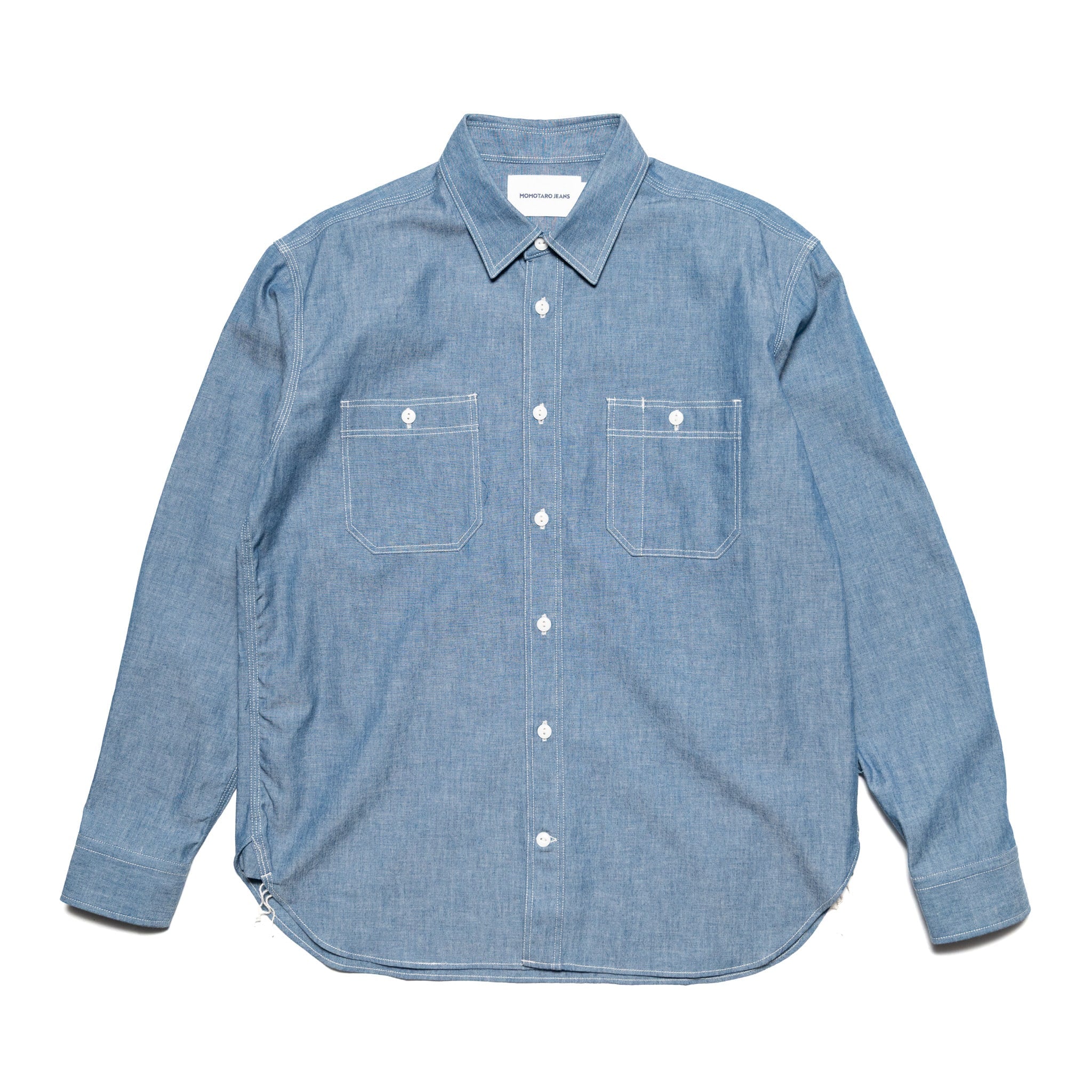 MALS1001 Triple Stitch L/S Chambray Shirt