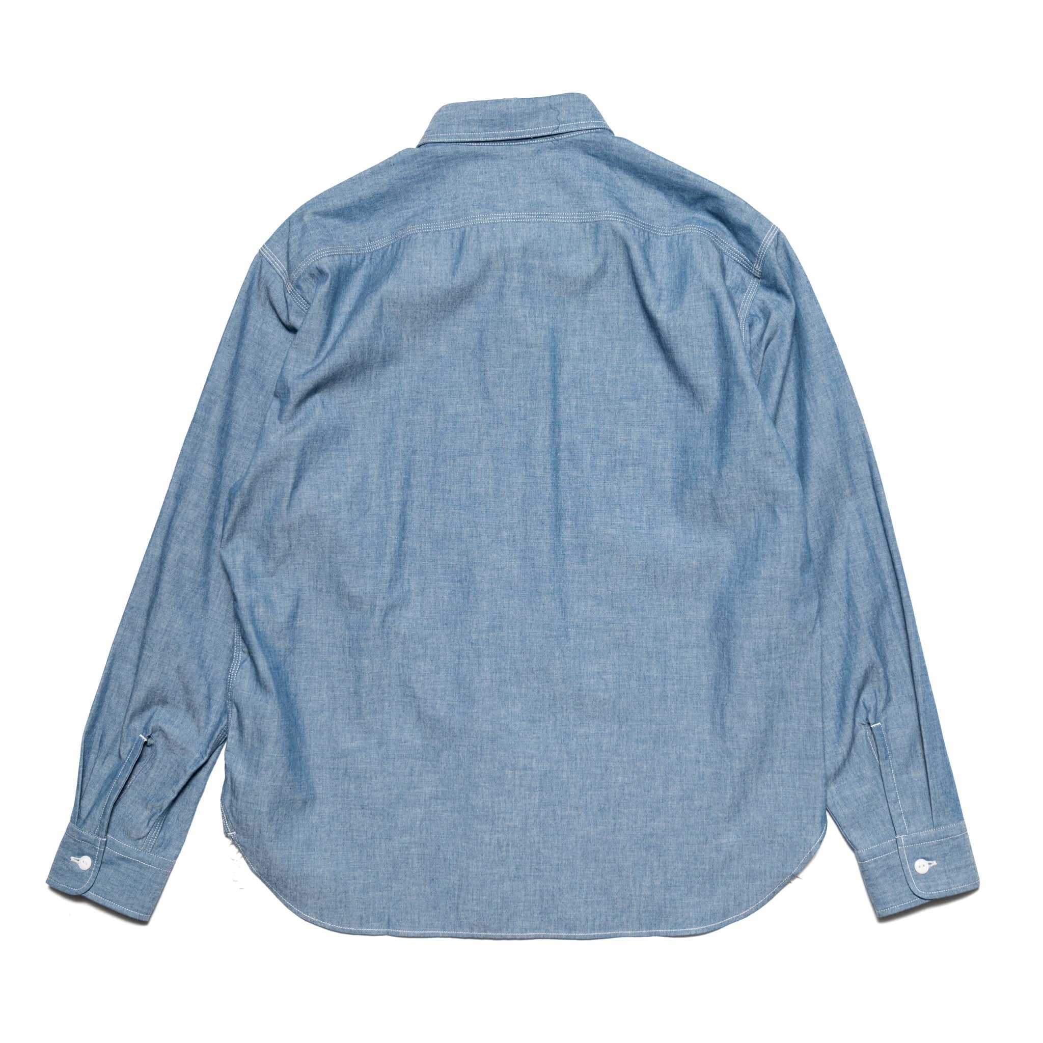 MALS1001 Triple Stitch L/S Chambray Shirt