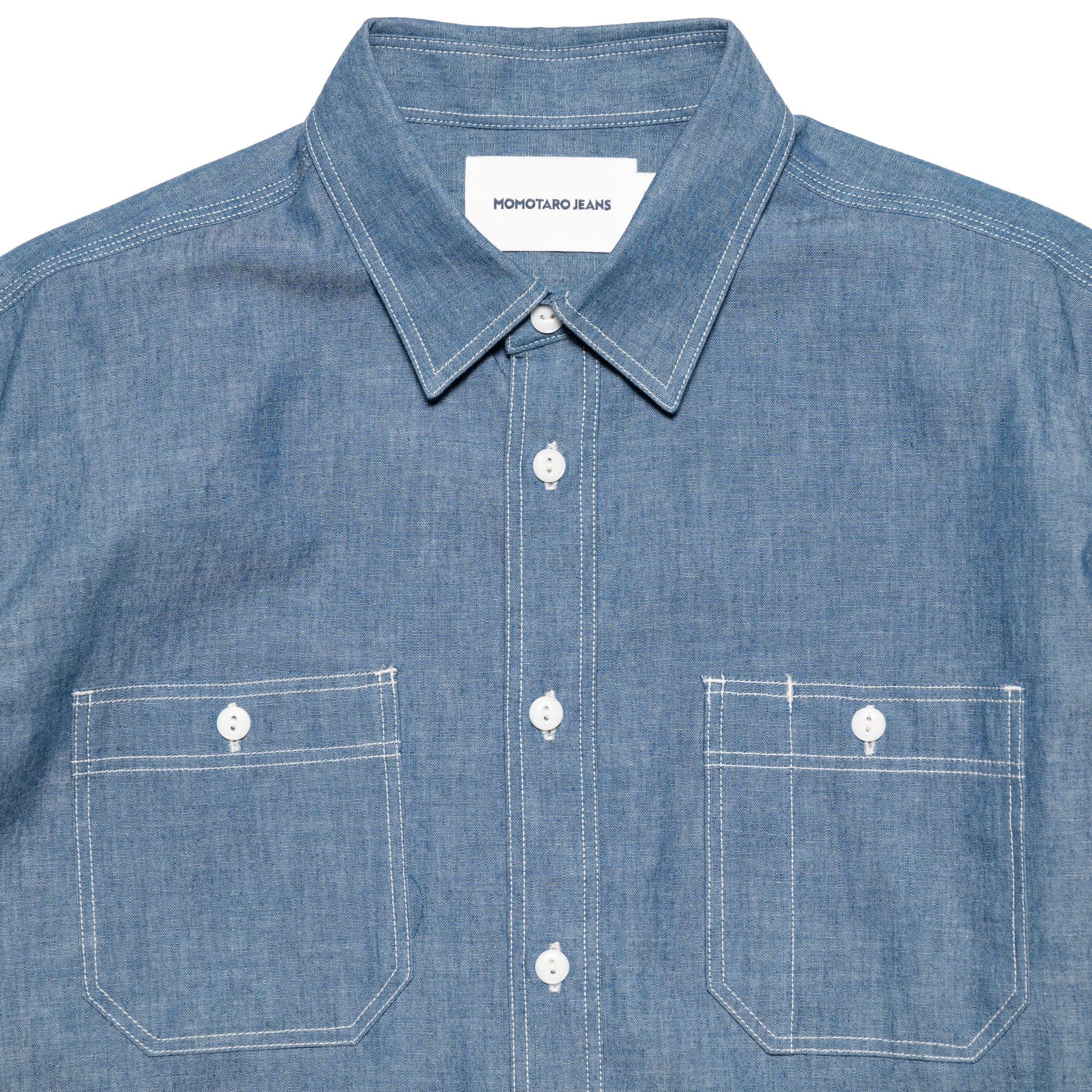 MALS1001 Triple Stitch L/S Chambray Shirt