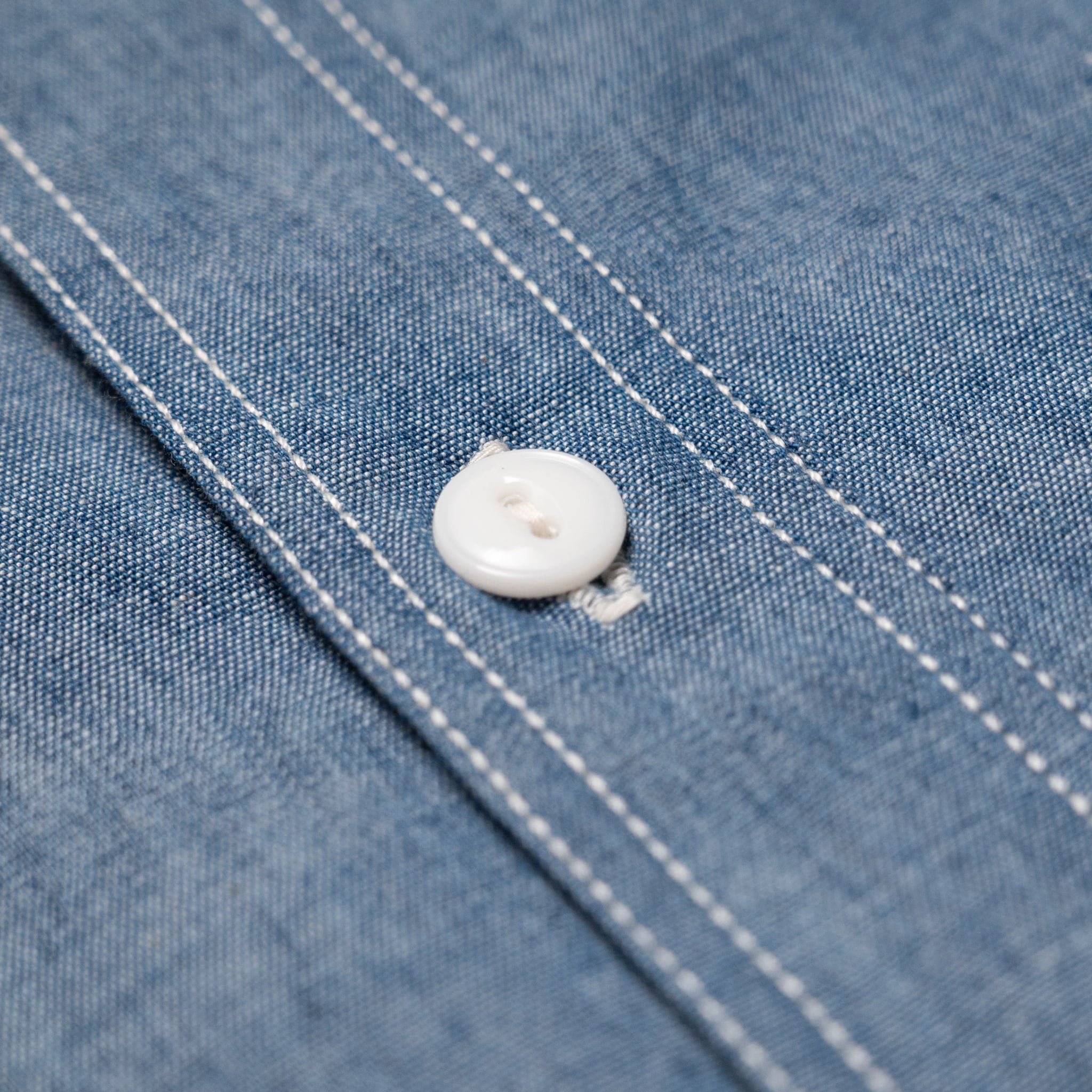MALS1001 Triple Stitch L/S Chambray Shirt