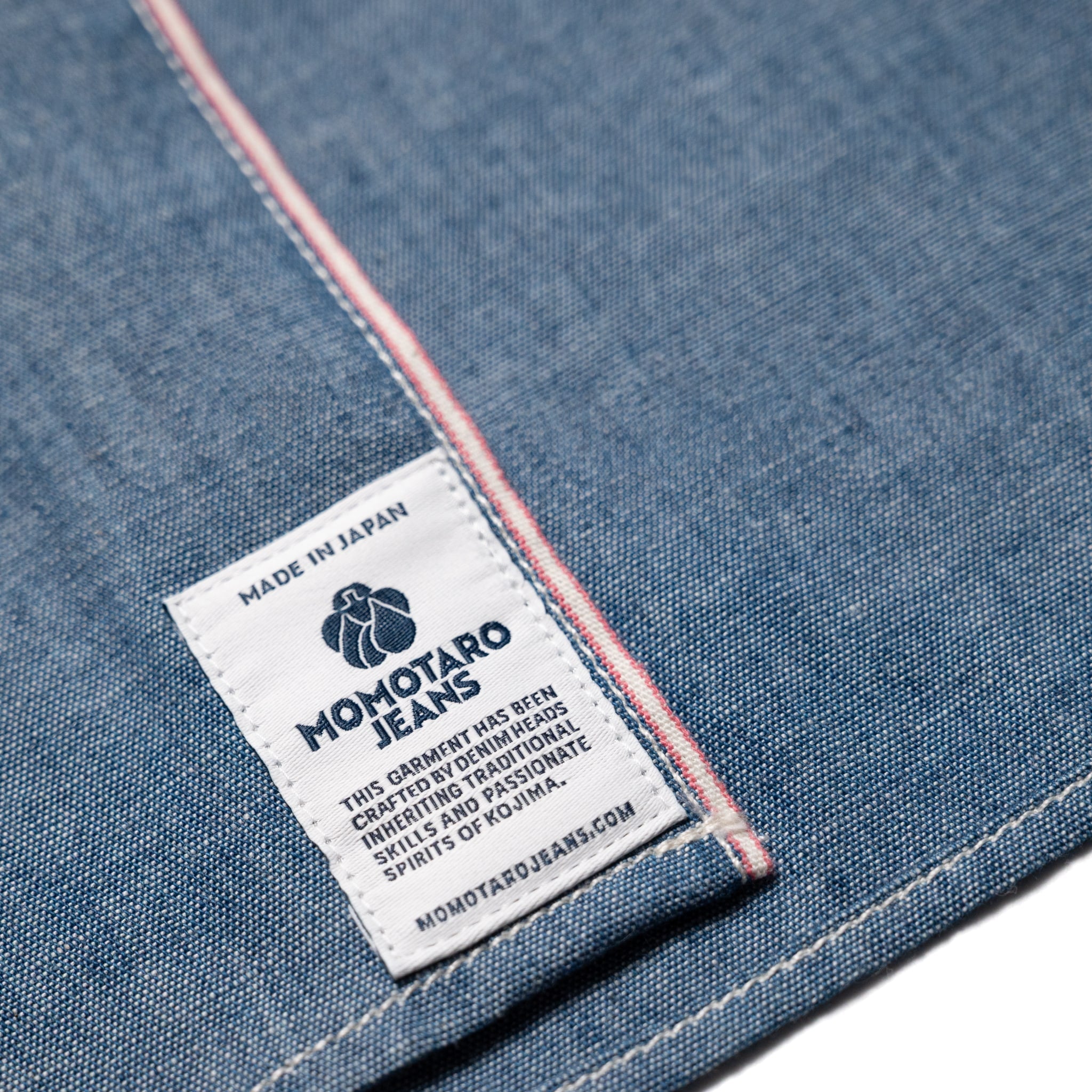 MALS1001 Triple Stitch L/S Chambray Shirt