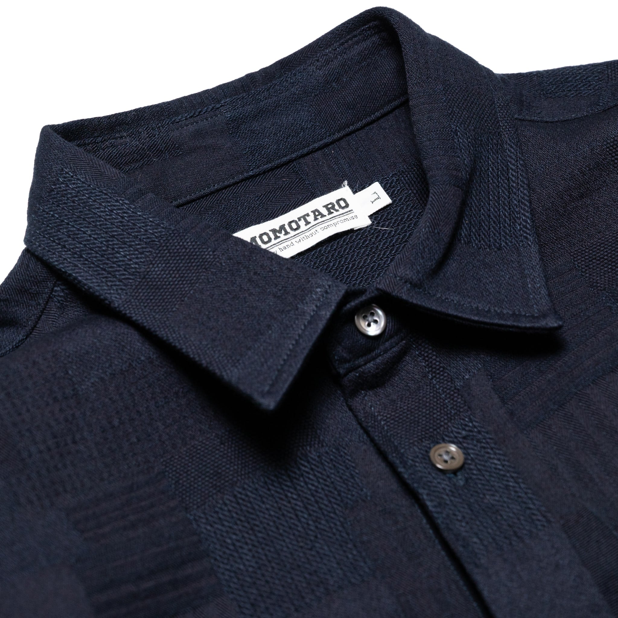 MXLS1026 Work Shirt Jacquard Indigo Patchwork