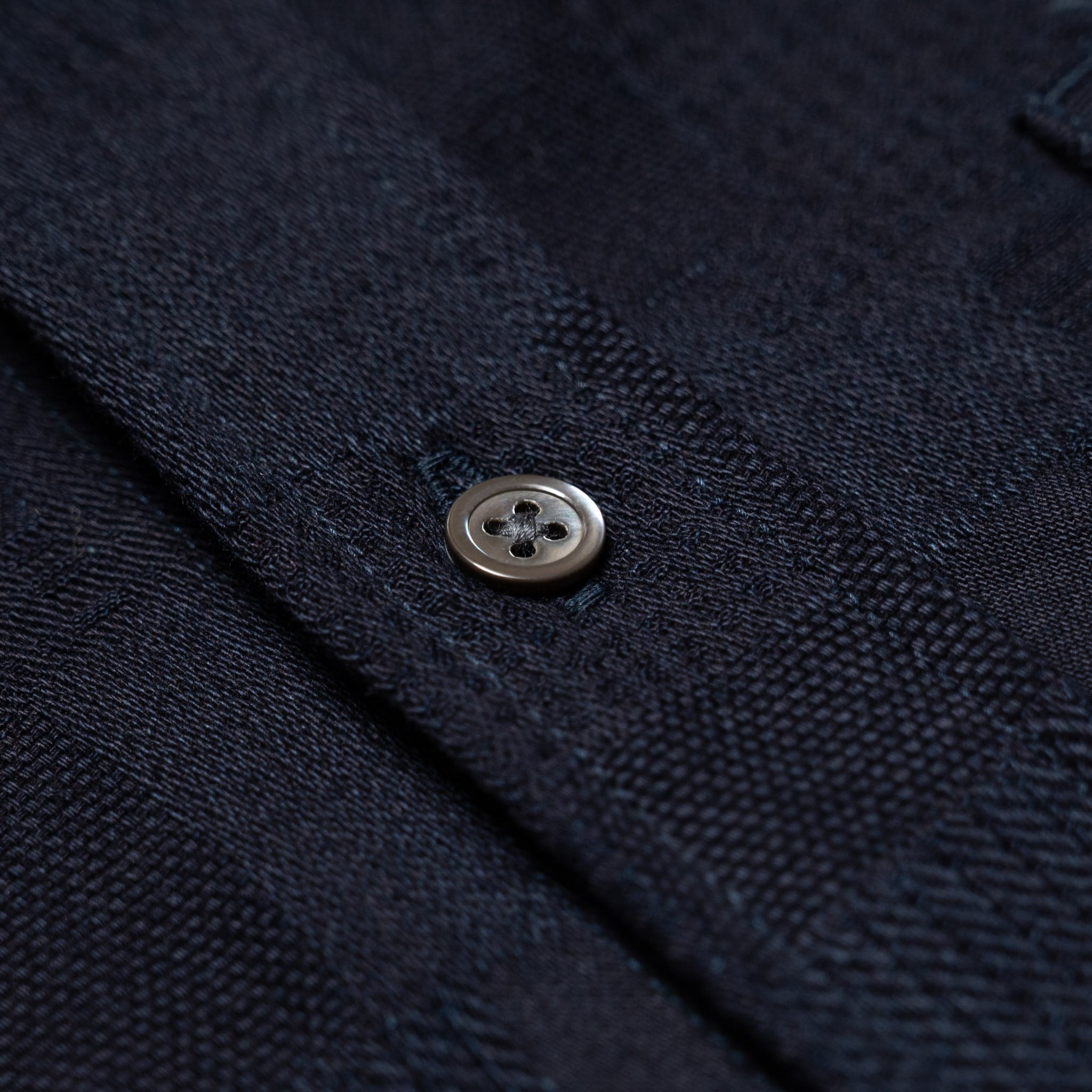 MXLS1026 Work Shirt Jacquard Indigo Patchwork