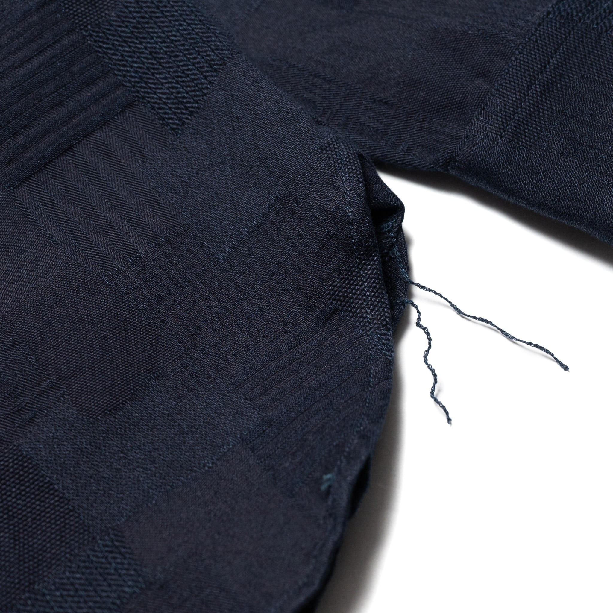 MXLS1026 Work Shirt Jacquard Indigo Patchwork
