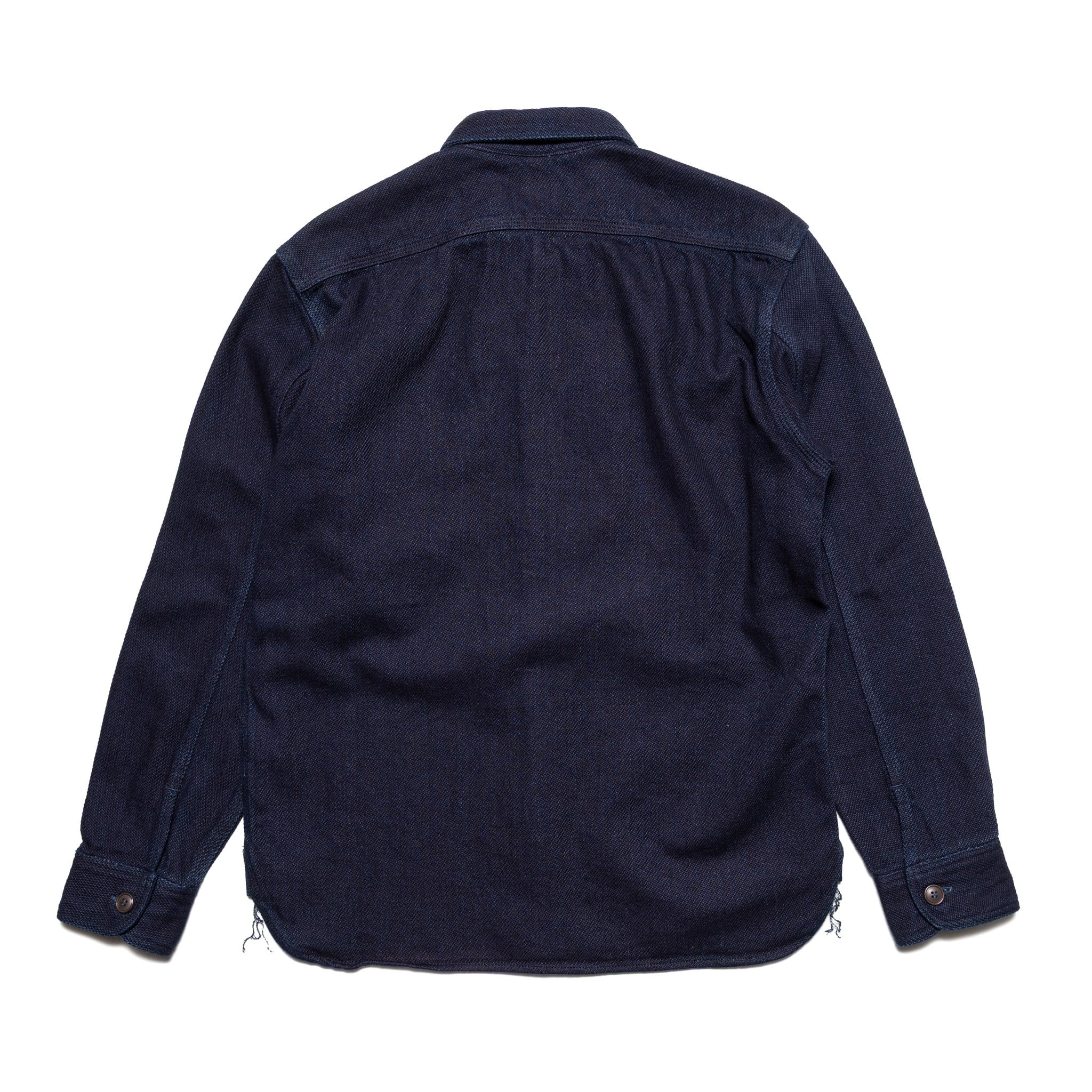 MZLS1070 Work Shirt Heavyweight Indigo Sashiko Dobby
