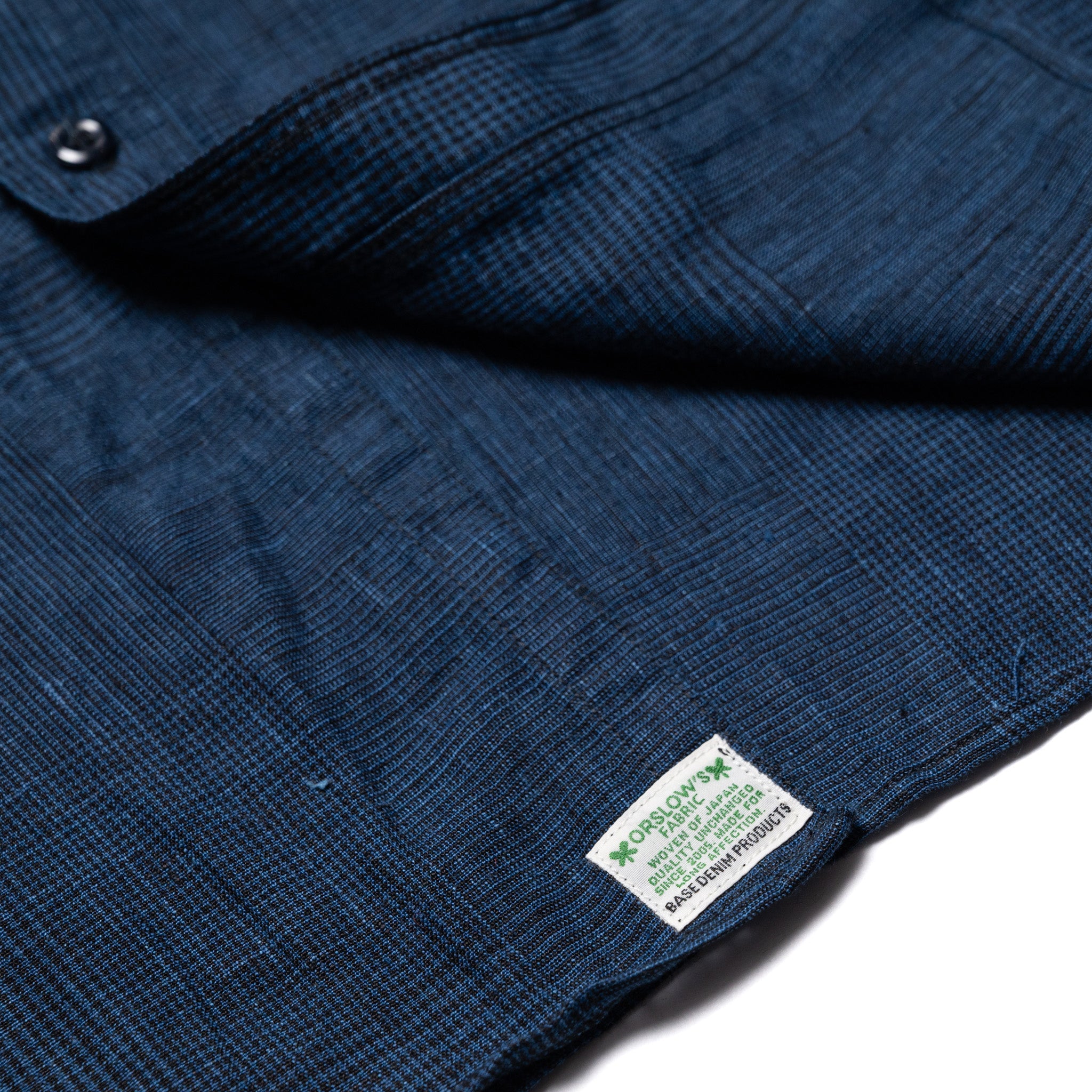 Indigo Linen Work Shirt - Indigo Check