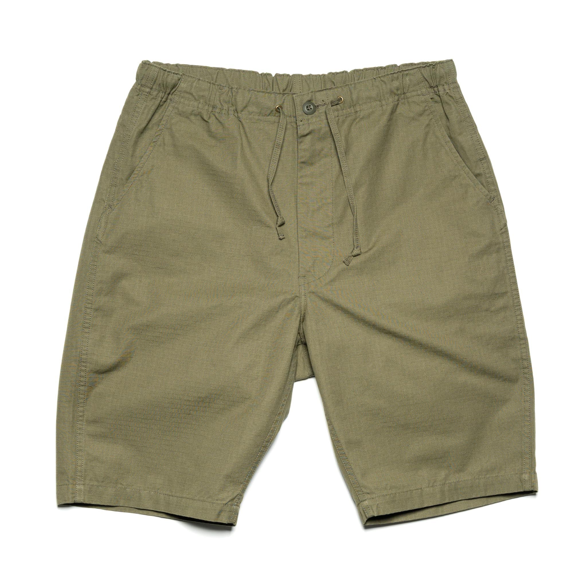 orSlow 03-7022-76 New Yorker Shorts Ripstop Army Green | BlackBlue