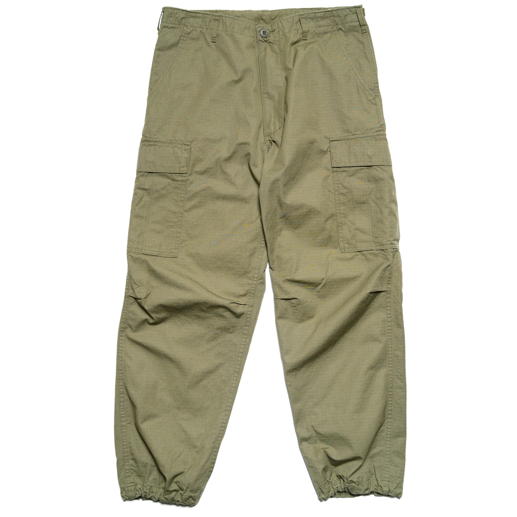 Vintage Fit 6 Pocket Cargo Pants - Army Green