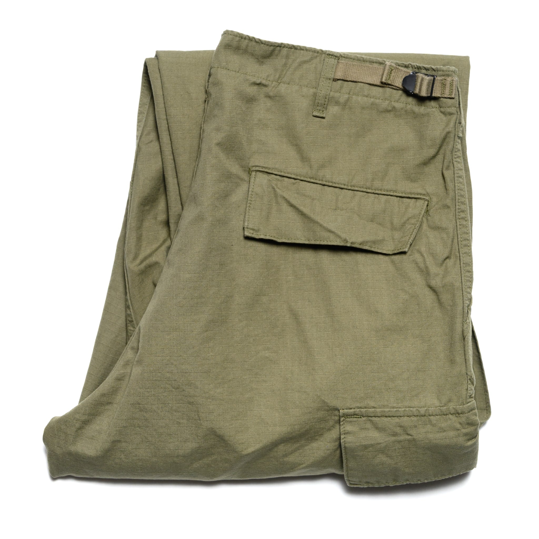 Vintage Fit 6 Pocket Cargo Pants - Army Green
