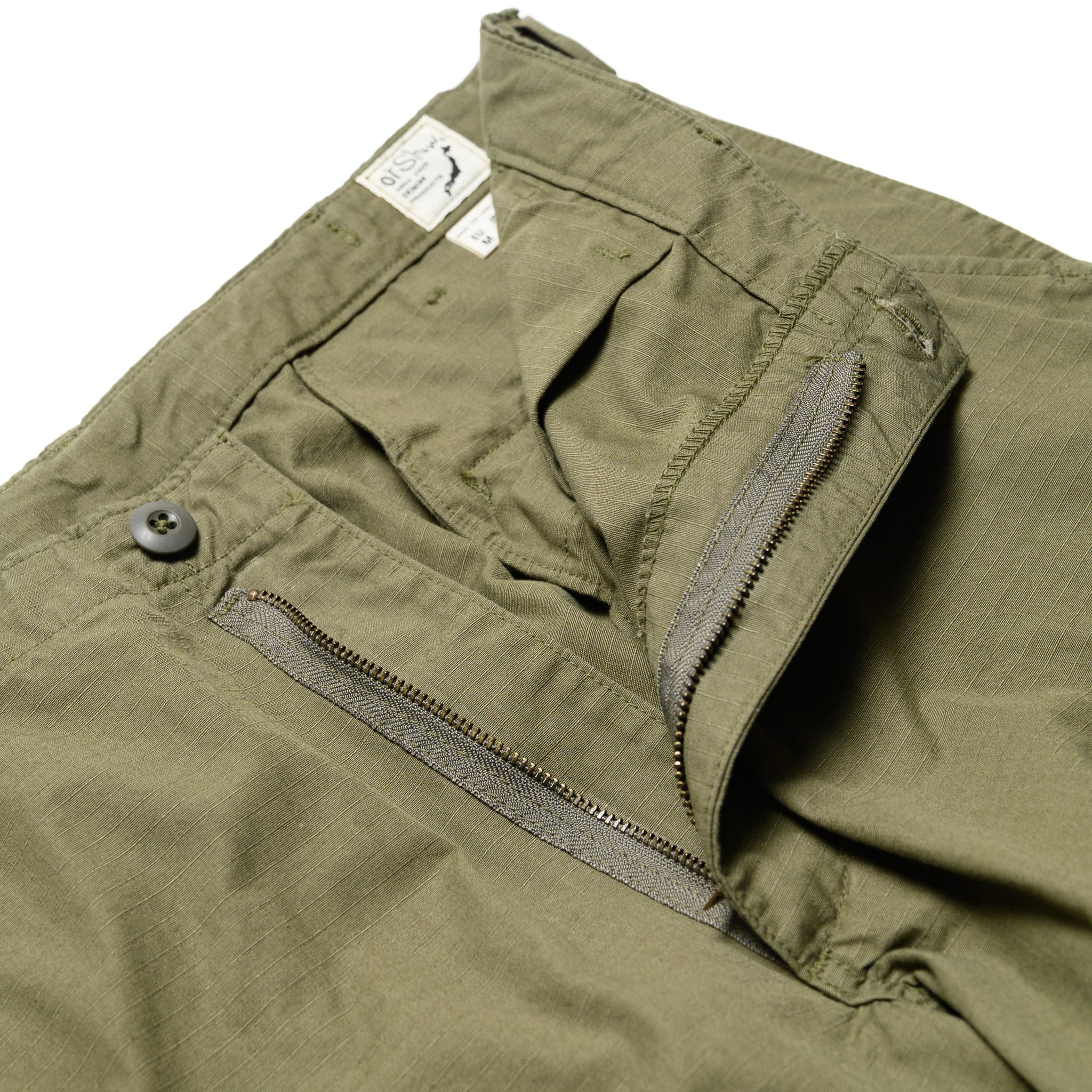 Vintage Fit 6 Pocket Cargo Pants - Army Green